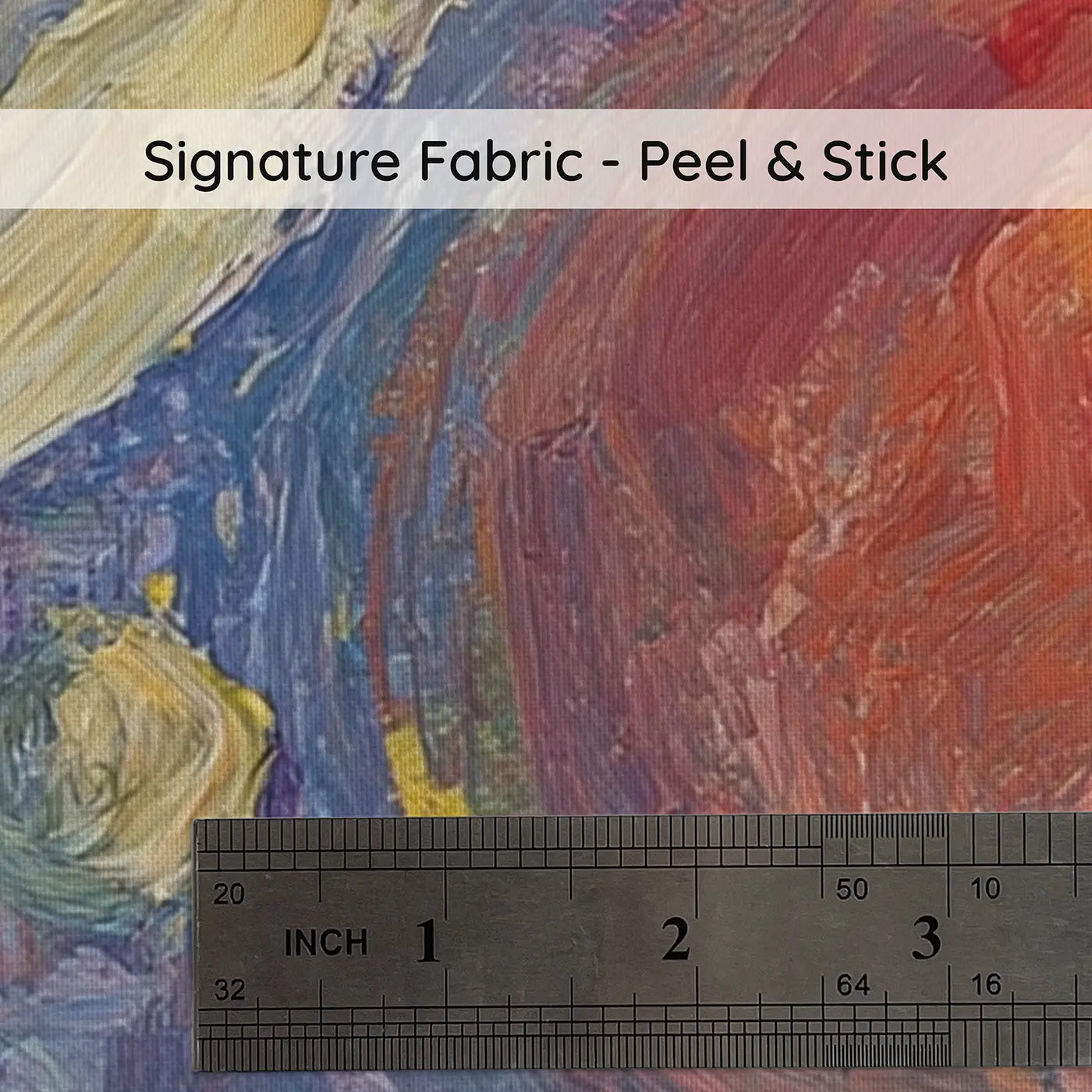 Fabric texture close-up of Planet Parade Oil Paint Wainscoting Wallpaper by Whimsy Tots