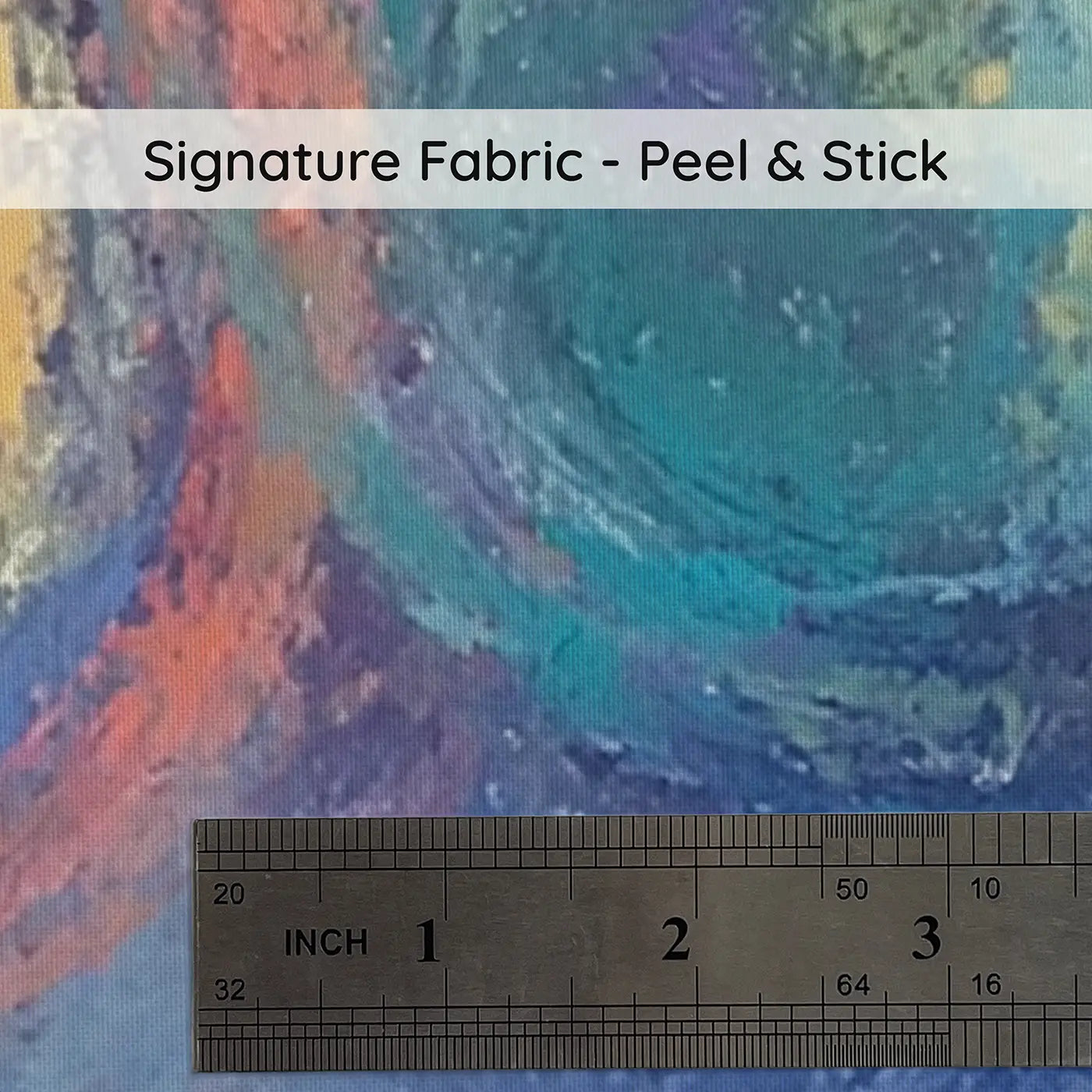 Fabric texture close-up of Fuzzy Planet Parade Chalk Wainscoting Wallpaper by Whimsy Tots