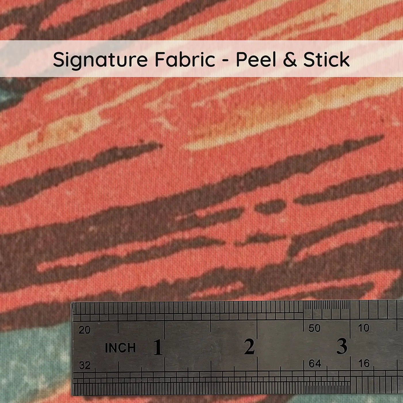 Fabric texture close-up of Block Print Rocket Launch Wainscoting Wallpaper by Whimsy Tots