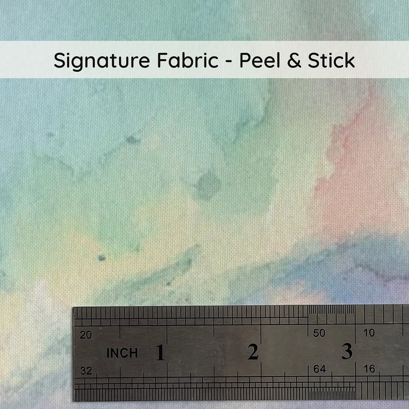 Fabric texture close-up of Aurora Borealis Mountain Wainscoting Wallpaper by Whimsy Tots