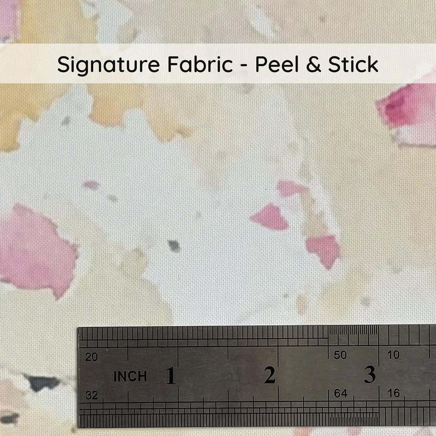 Fabric texture close-up of Cherry Blossom Spring Moon Wainscoting Wallpaper by Whimsy Tots