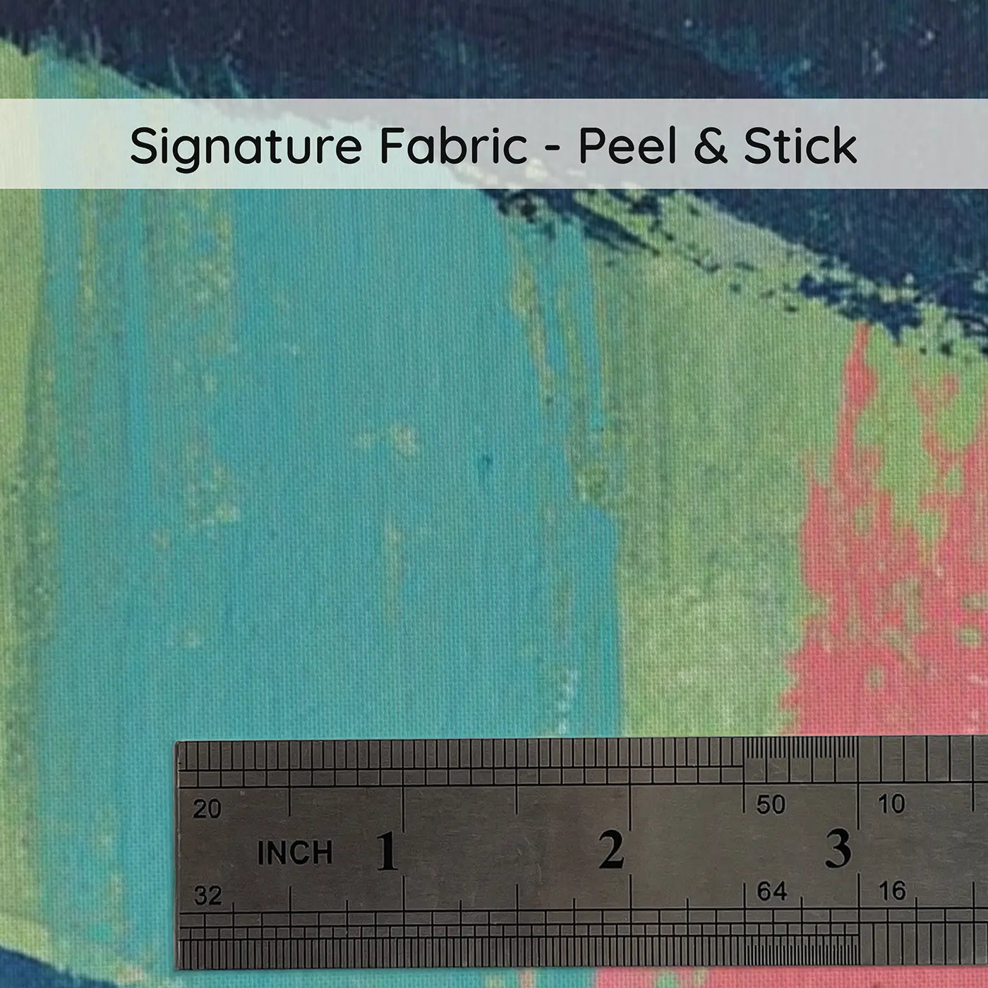 Fabric texture close-up of Graphic Aurora Band Night Wainscoting Wallpaper by Whimsy Tots
