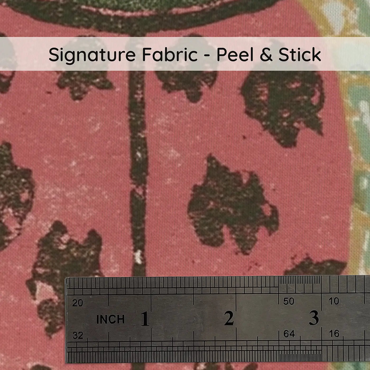 Fabric texture close-up of Block Print Bug Collection Wainscoting Wallpaper by Whimsy Tots