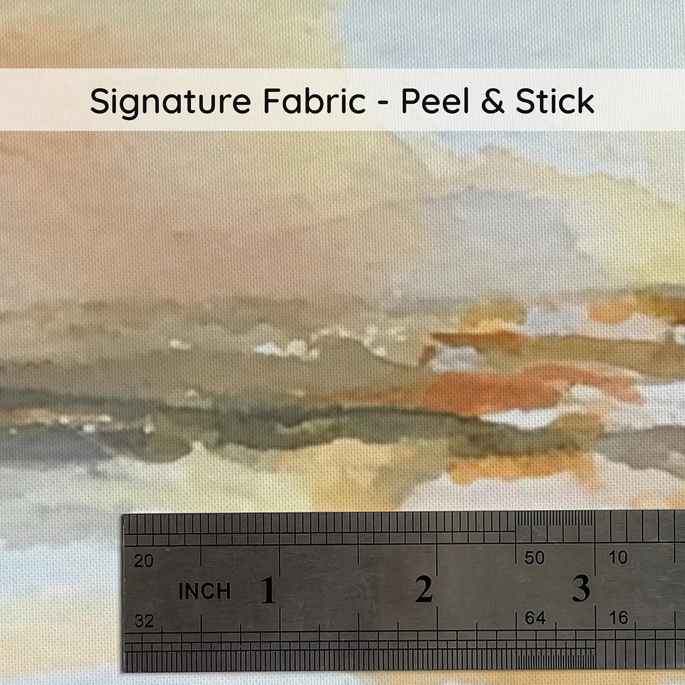 Fabric texture close-up of Coastal Sunset Beach Shells Wainscoting Wallpaper by Whimsy Tots