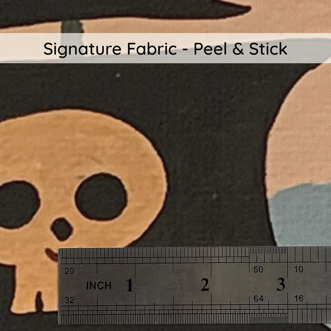 Fabric texture close-up of Flat Pirate Ship Fun Wainscoting Wallpaper by Whimsy Tots