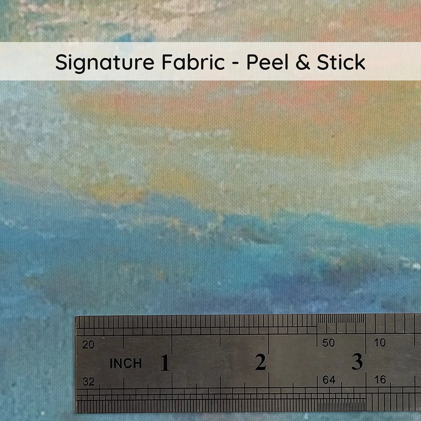 Fabric texture close-up of Pastel Whale Soft Ocean Wainscoting Wallpaper by Whimsy Tots