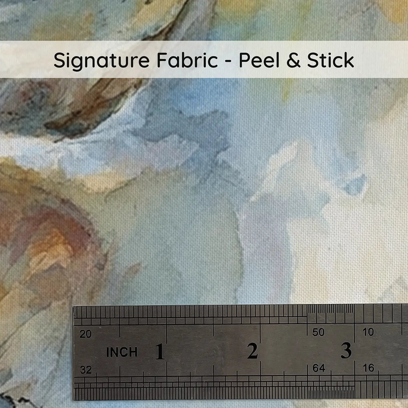 Fabric texture close-up of Pegasus Cloud Flight Wainscoting Wallpaper by Whimsy Tots