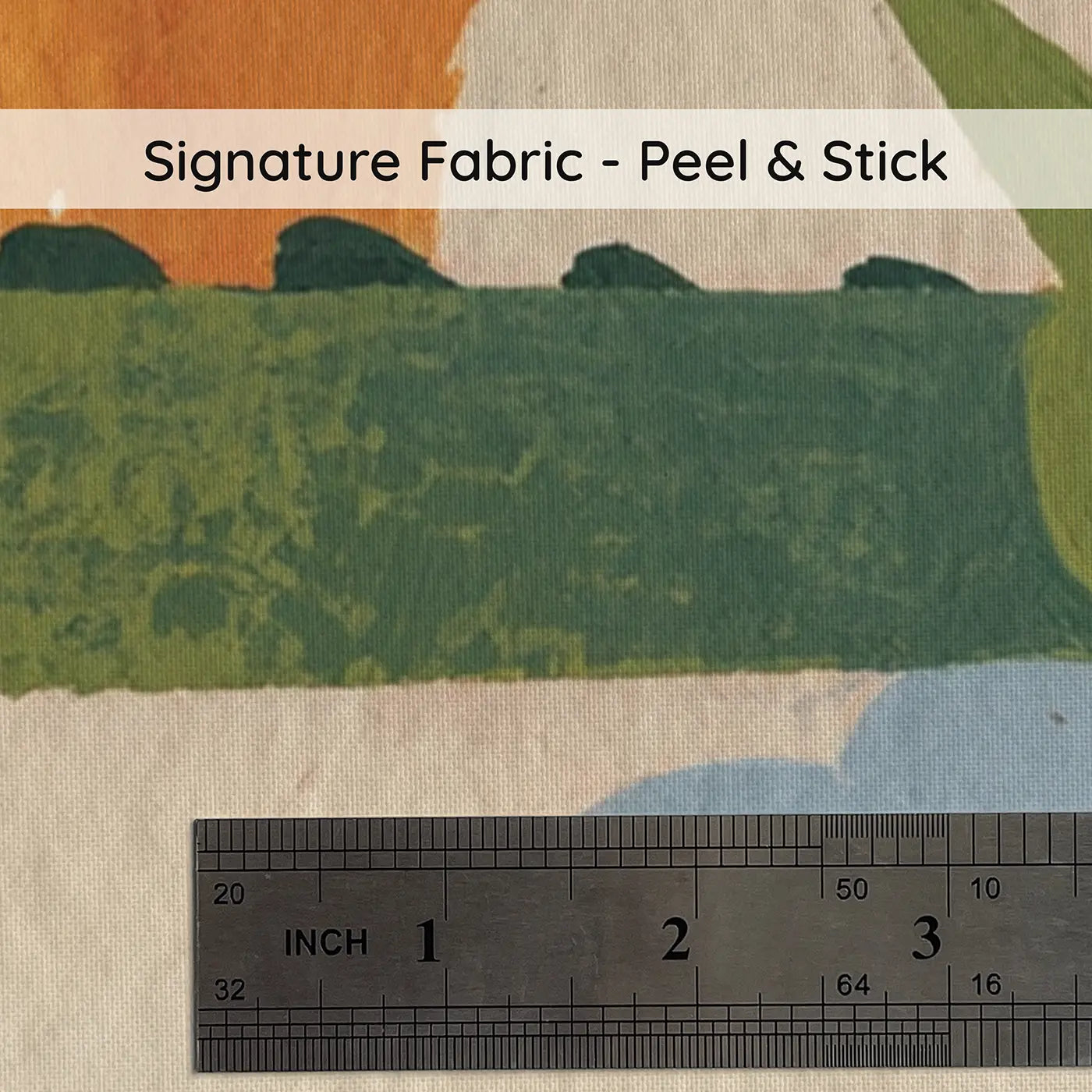 Fabric texture close-up of Bold Dragon Sky Flight Wainscoting Wallpaper by Whimsy Tots