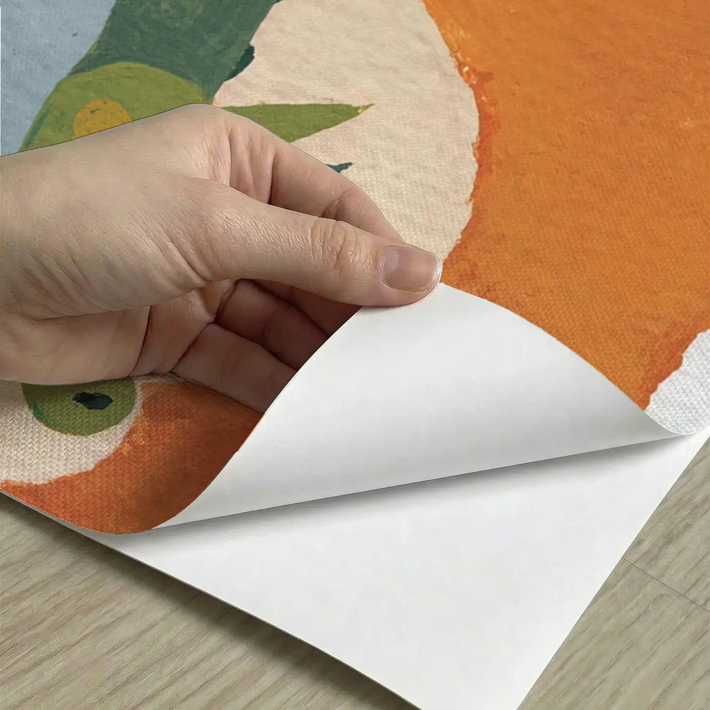Peel-and-stick detail of Bold Dragon Sky Flight Wainscoting Wallpaper by Whimsy Tots