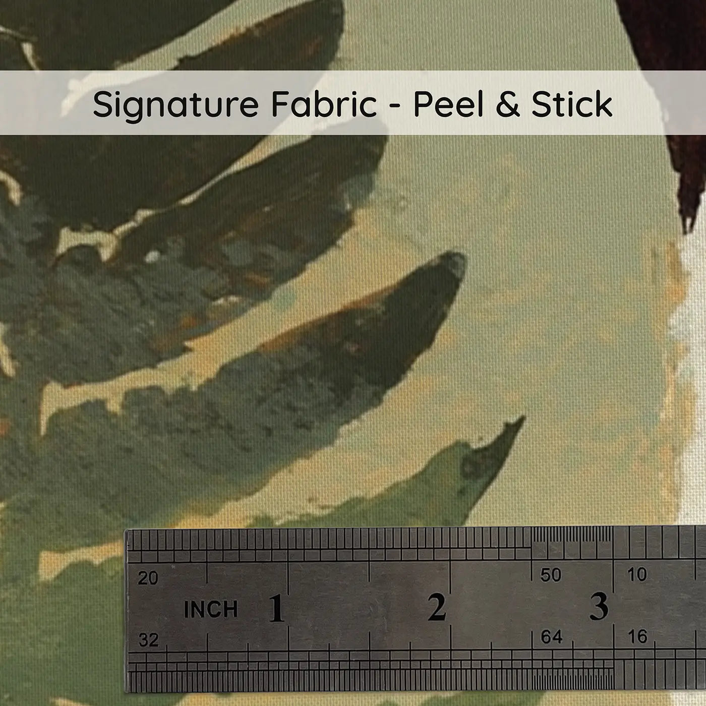 Fabric texture close-up of Flat Fossil Pattern Display Wainscoting Wallpaper by Whimsy Tots