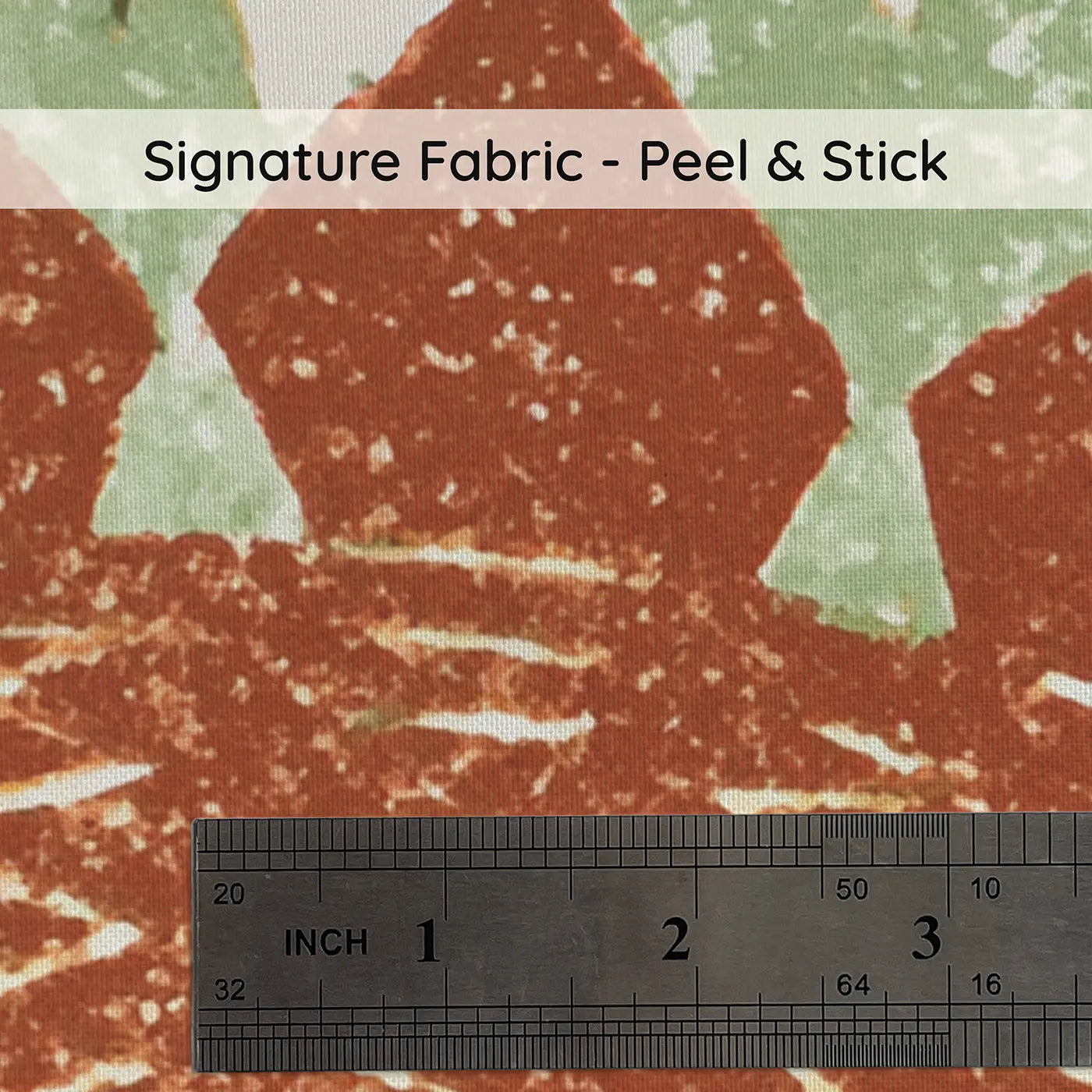 Fabric texture close-up of Carved Stegosaurus Forest Band Wainscoting Wallpaper by Whimsy Tots
