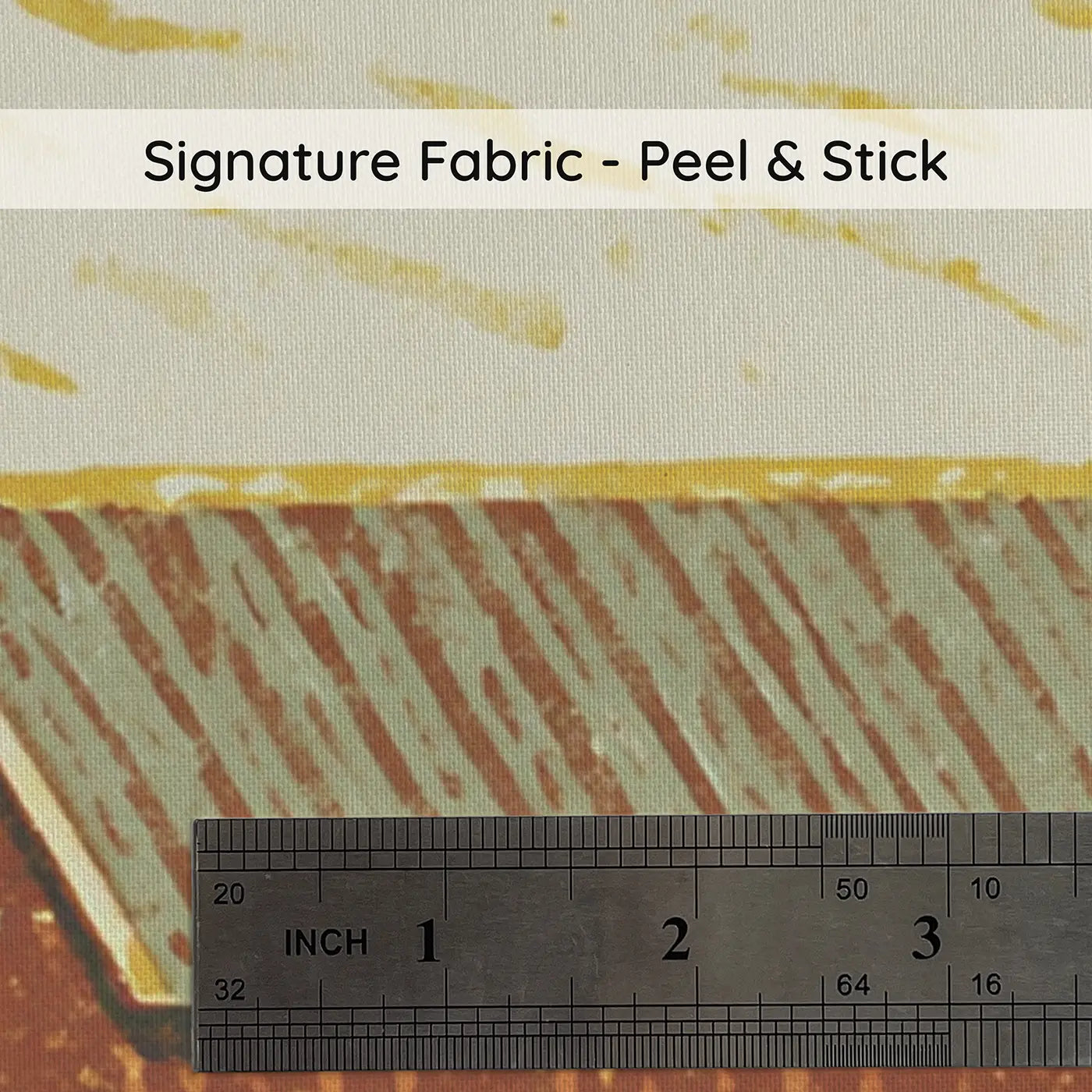 Fabric texture close-up of Carved Farm Scene Band Wainscoting Wallpaper by Whimsy Tots