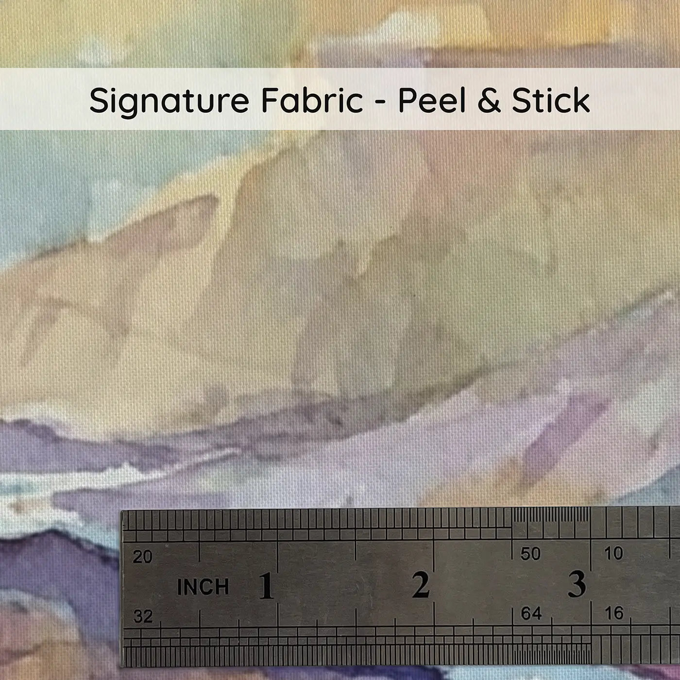 Fabric texture close-up of Canyon River Valley View Wainscoting Wallpaper by Whimsy Tots