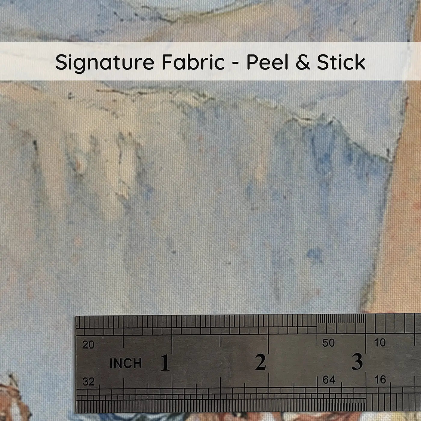 Fabric texture close-up of Wild Horse Canyon Run Wainscoting Wallpaper by Whimsy Tots