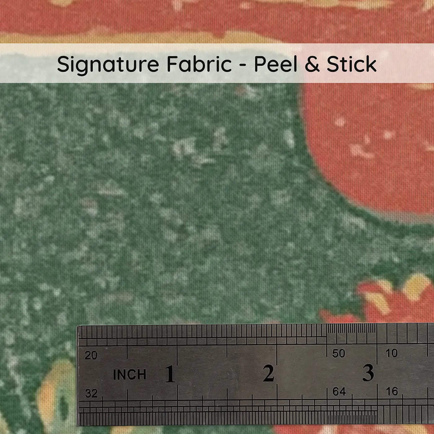 Fabric texture close-up of Carved Cactus Desert Band Wainscoting Wallpaper by Whimsy Tots