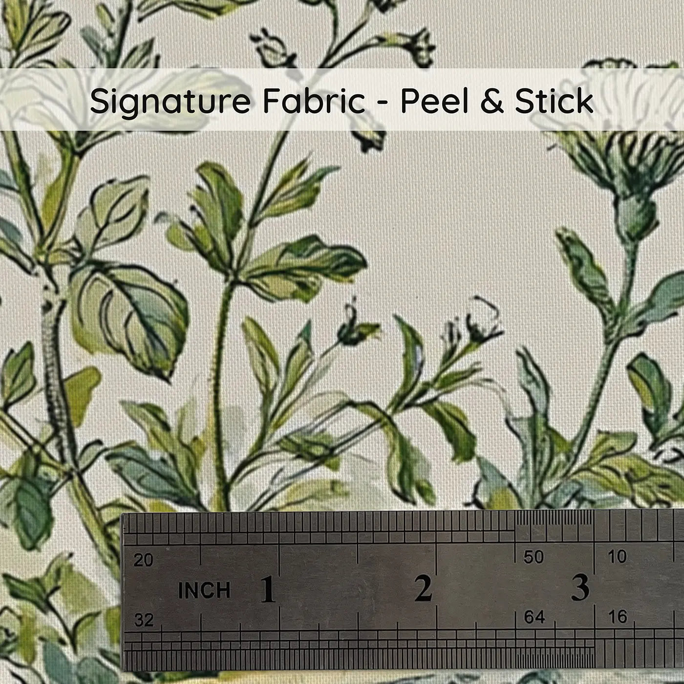 Fabric texture close-up of Cat and Dog Garden Toile Wainscoting Wallpaper by Whimsy Tots