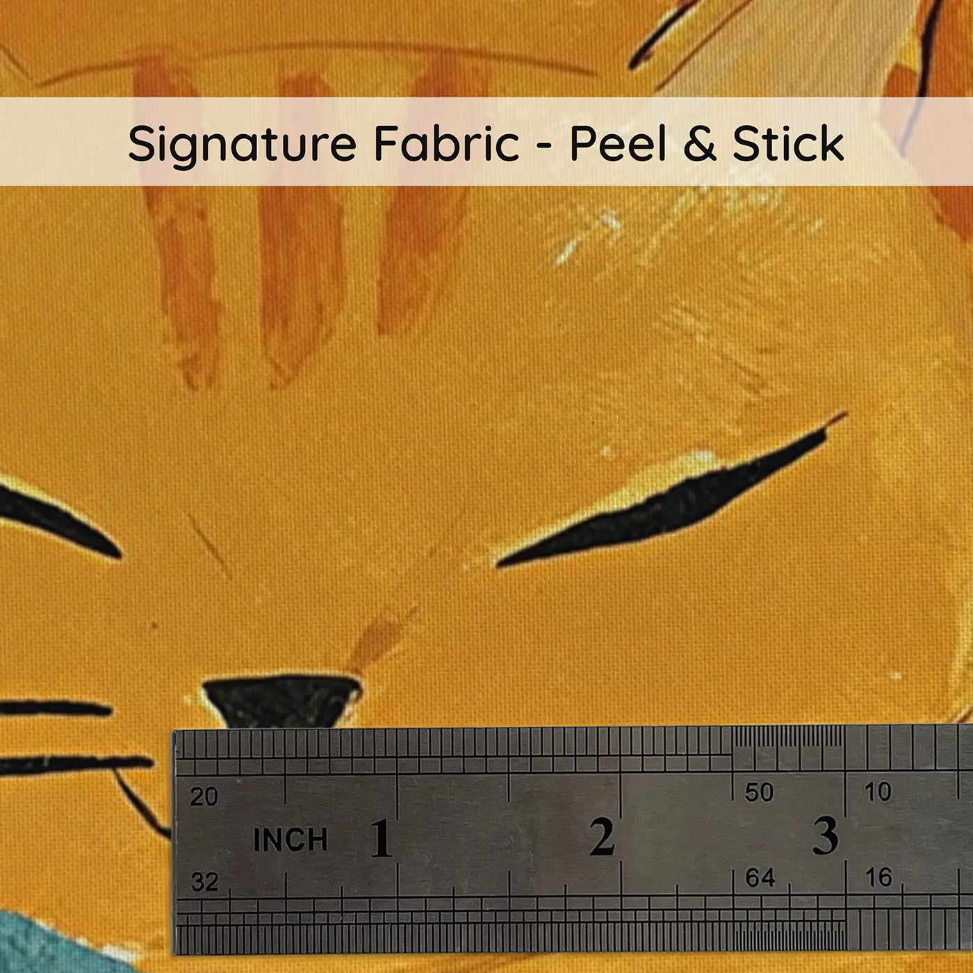 Fabric texture close-up of Flat Cat Nap Cushion Wainscoting Wallpaper by Whimsy Tots