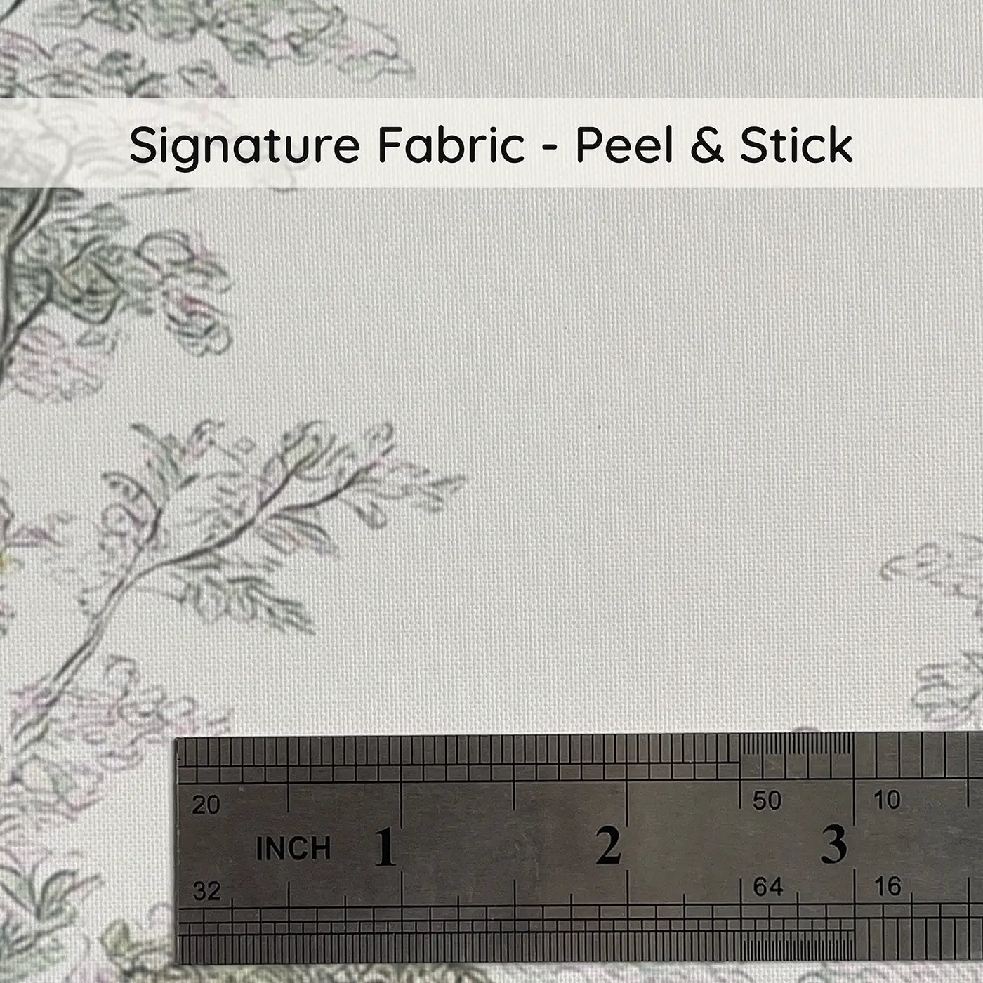 Fabric texture close-up of Mermaid Lotus Pond Surface Wainscoting Wallpaper by Whimsy Tots