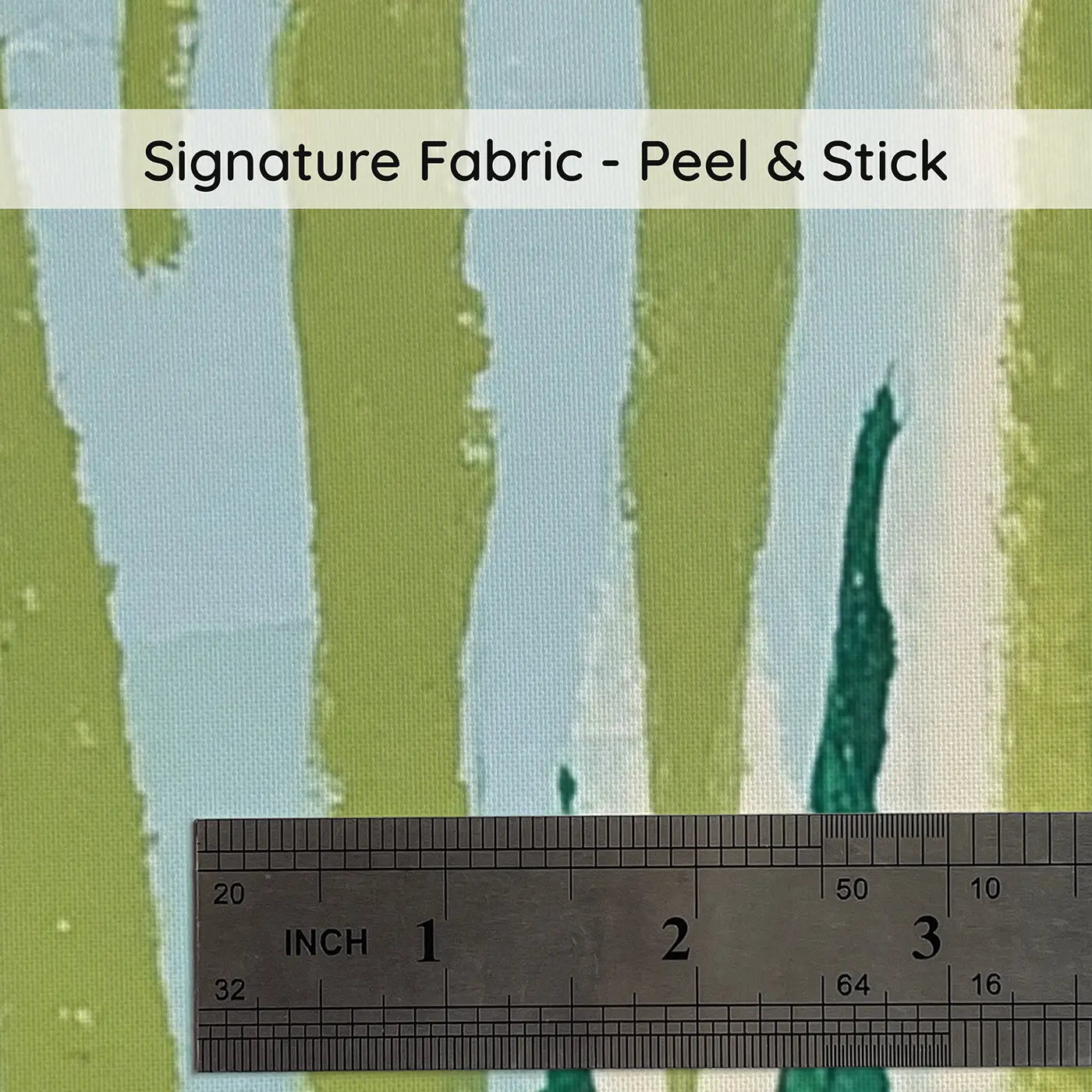 Fabric texture close-up of Graphic Mermaid Kelp Forest Wainscoting Wallpaper by Whimsy Tots