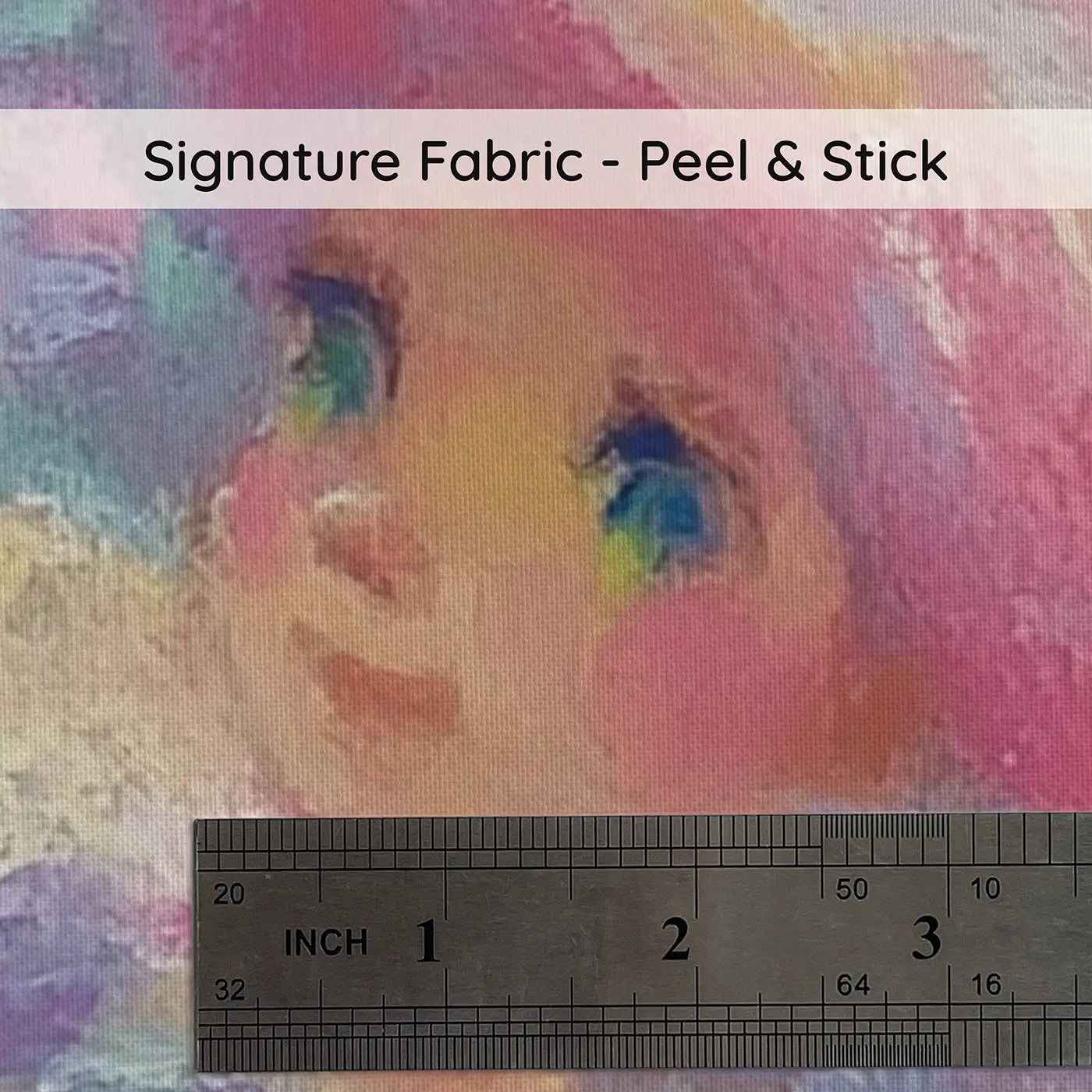 Fabric texture close-up of Chalk Mermaid Cloud Kingdom Wainscoting Wallpaper by Whimsy Tots