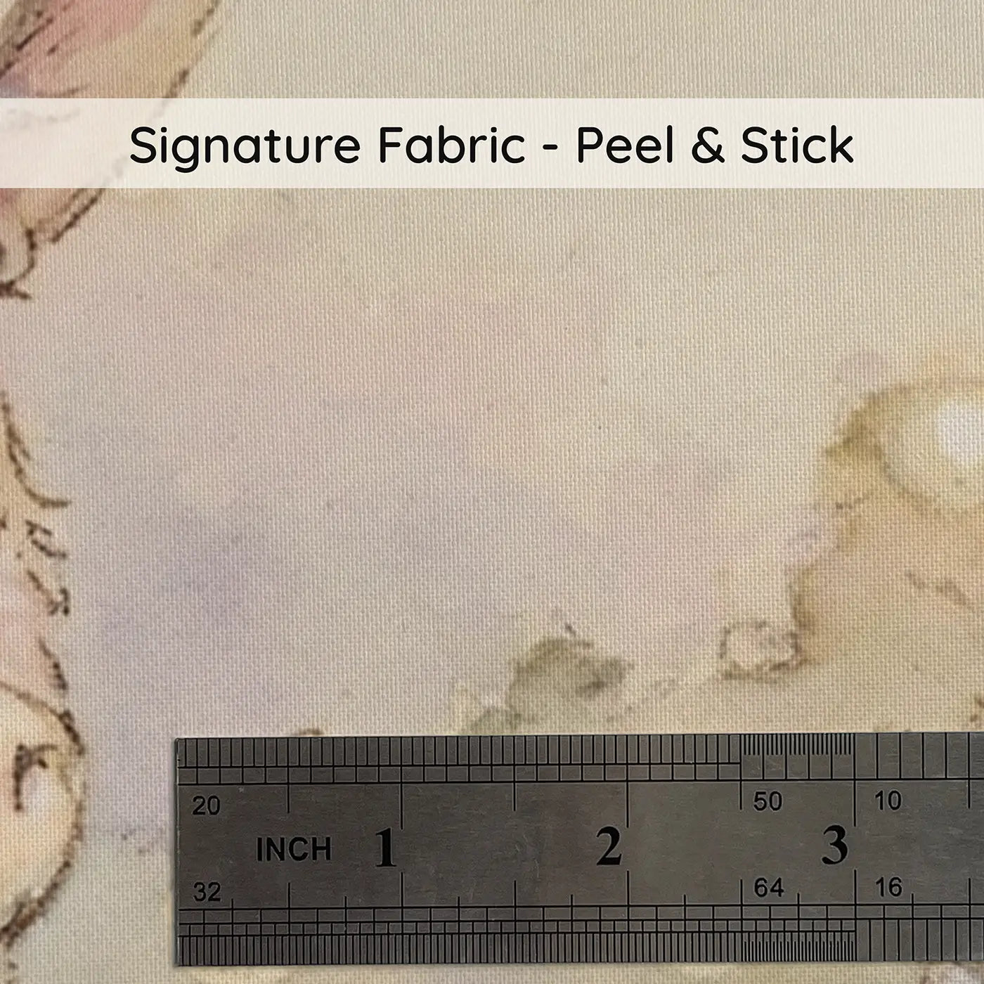 Fabric texture close-up of Unicorn Tea Garden Picnic Wainscoting Wallpaper by Whimsy Tots