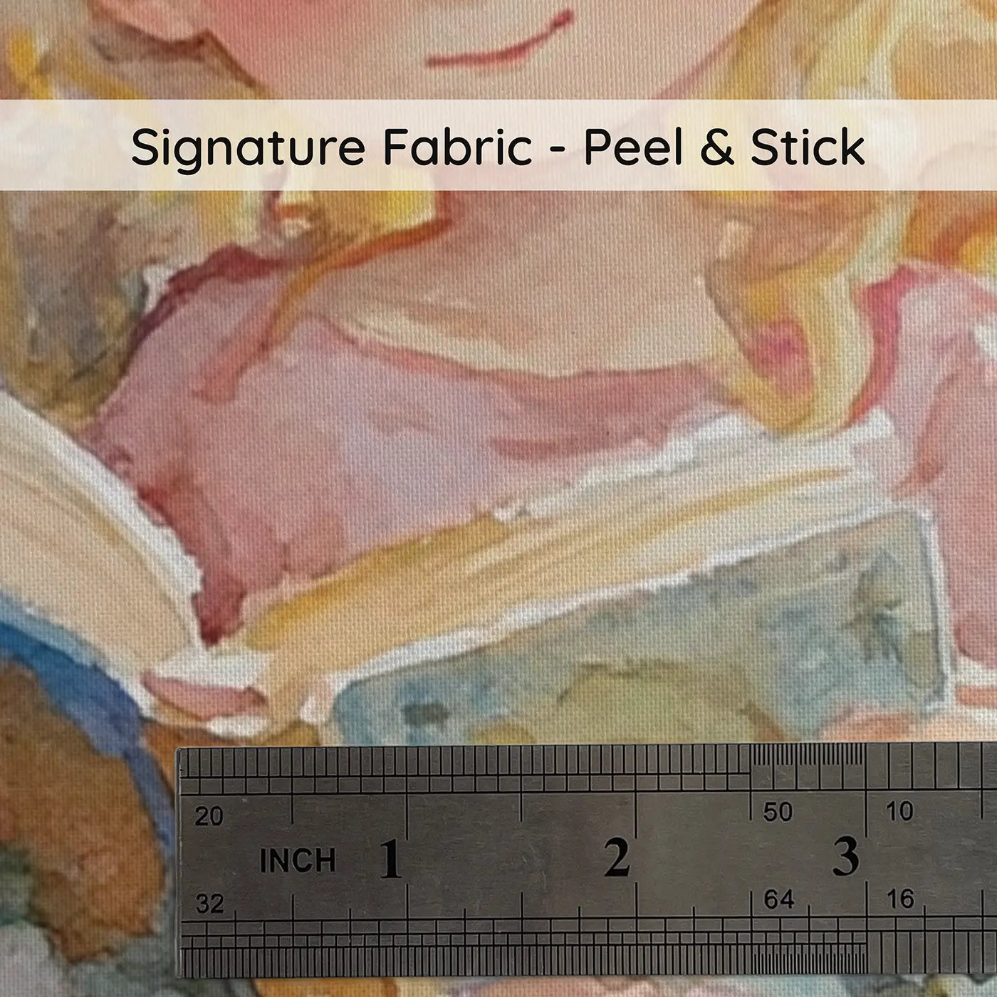 Fabric texture close-up of Princess Secret Library Room Wainscoting Wallpaper by Whimsy Tots