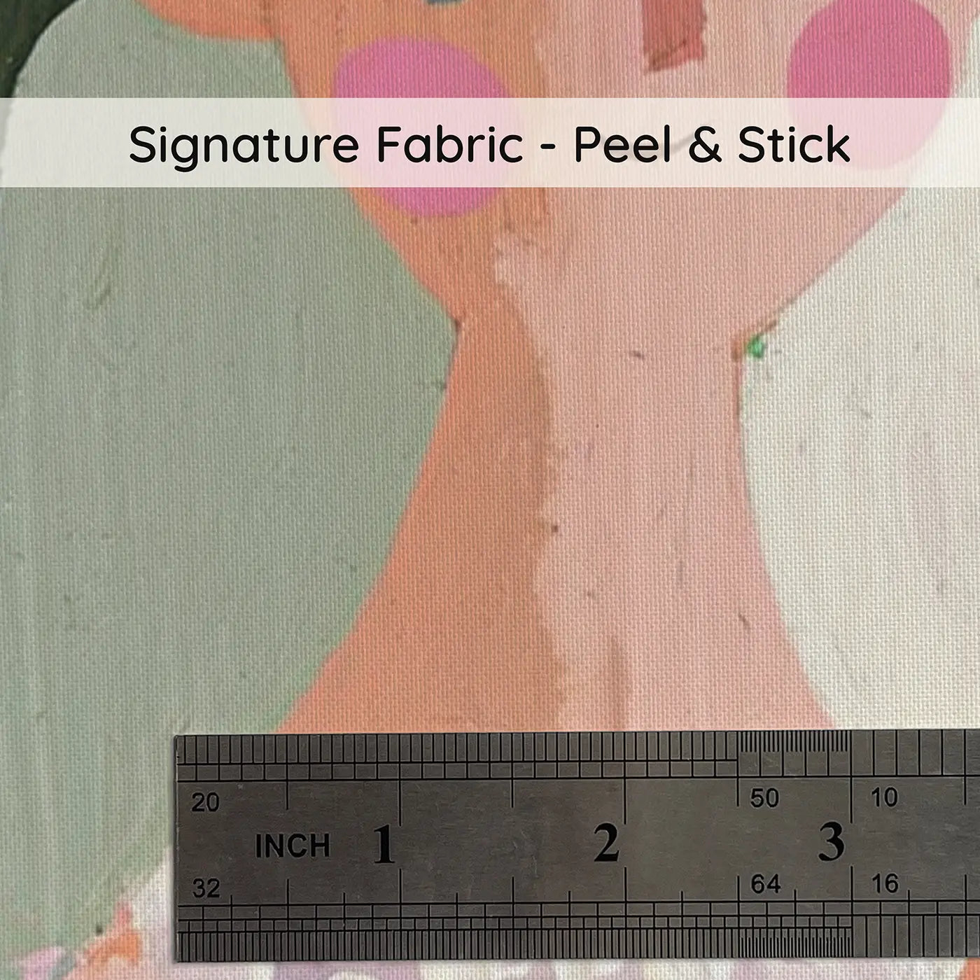 Fabric texture close-up of Flat Princess Garden Cat Wainscoting Wallpaper by Whimsy Tots
