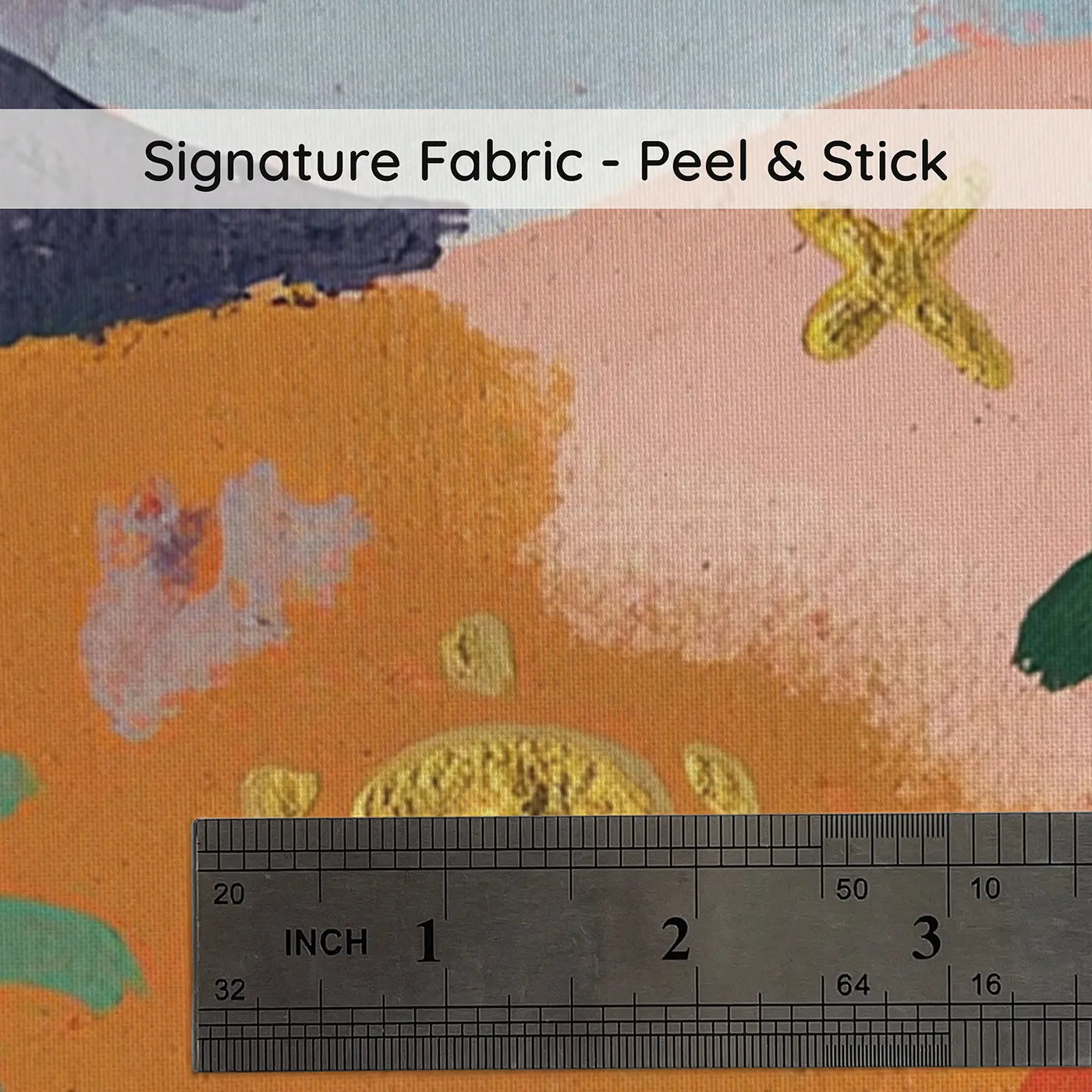Fabric texture close-up of Flat Treasure Island Map Wainscoting Wallpaper by Whimsy Tots