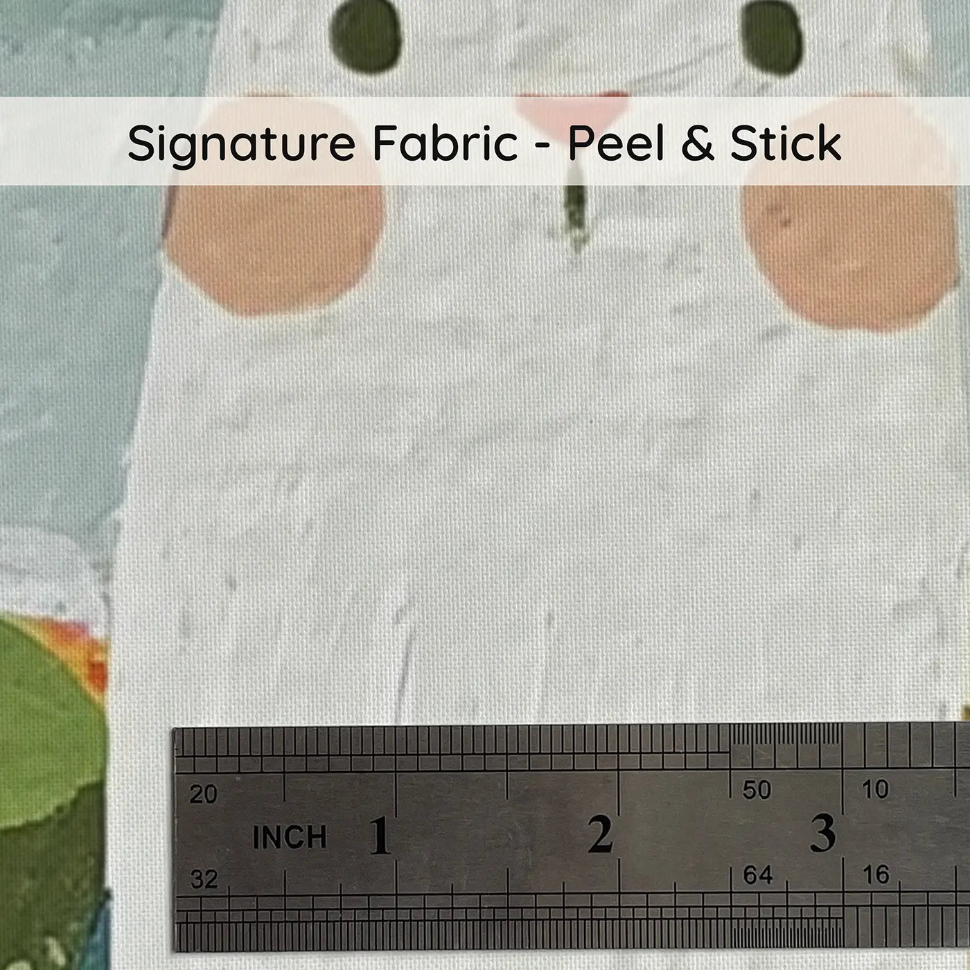 Fabric texture close-up of Scandi Rabbit Vegetable Row Wainscoting Wallpaper by Whimsy Tots
