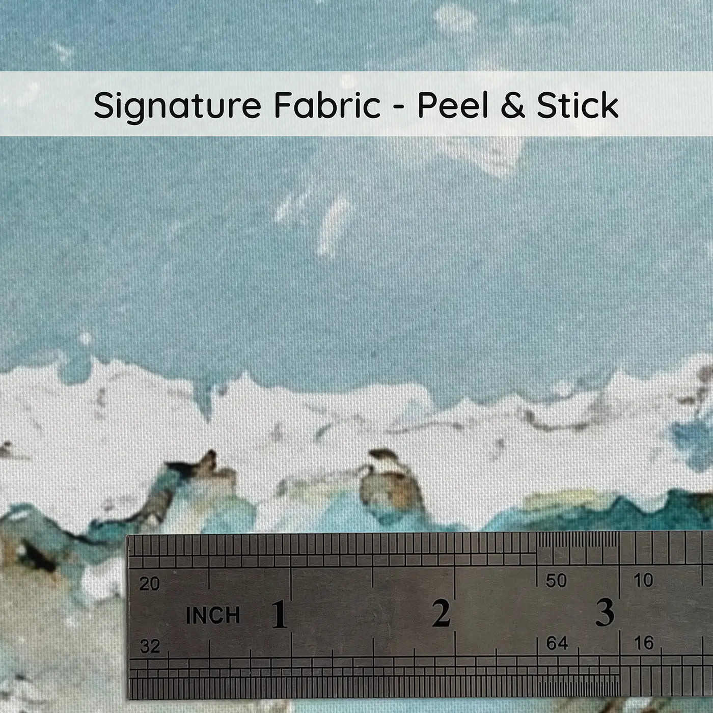 Fabric texture close-up of Deer Snowfall Winter Quiet Wainscoting Wallpaper by Whimsy Tots