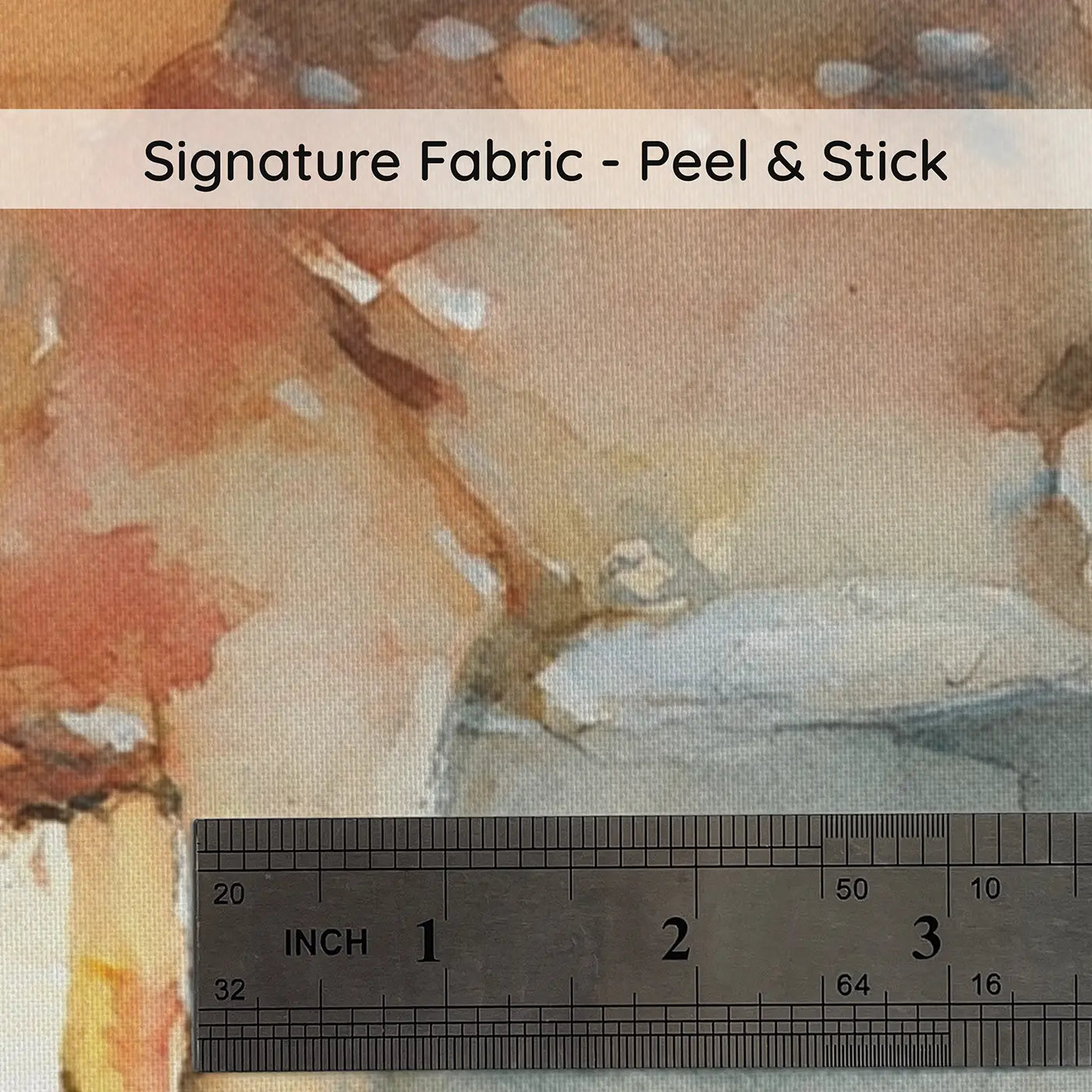 Fabric texture close-up of Deer River Drink Sunrise Wainscoting Wallpaper by Whimsy Tots