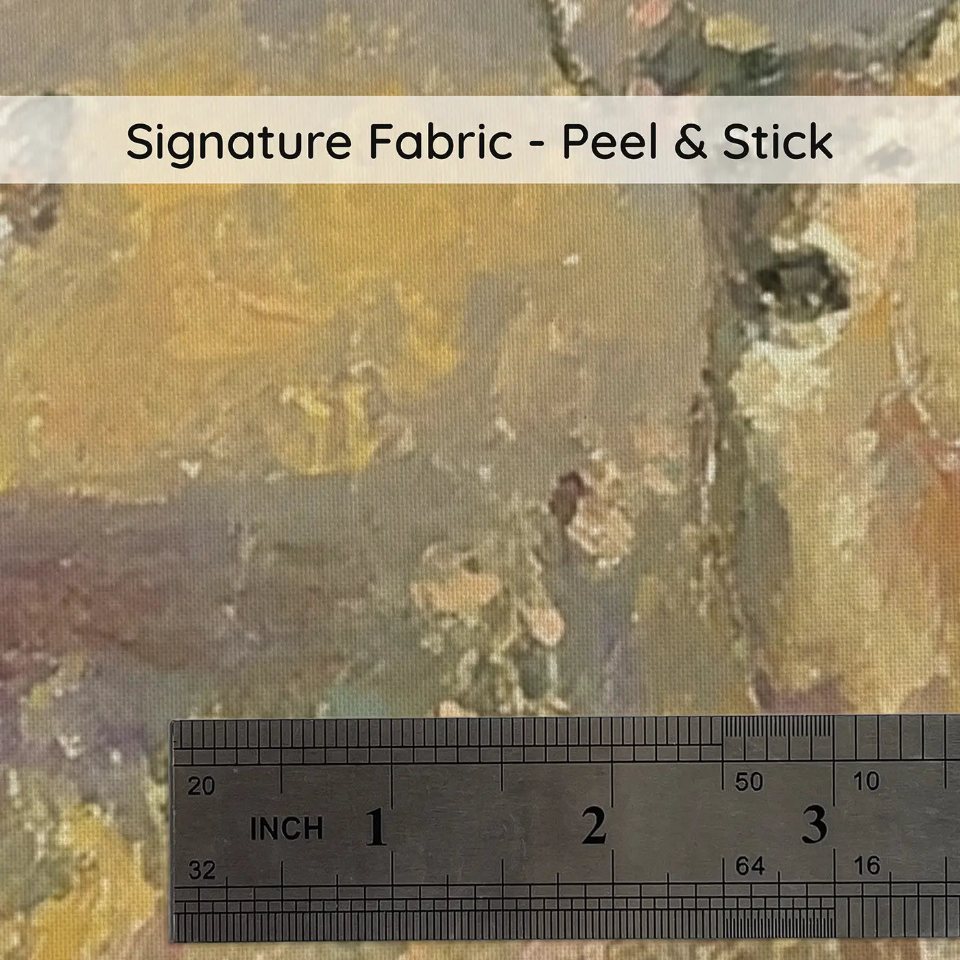 Fabric texture close-up of Deer Herd Autumn Meadow Wainscoting Wallpaper by Whimsy Tots