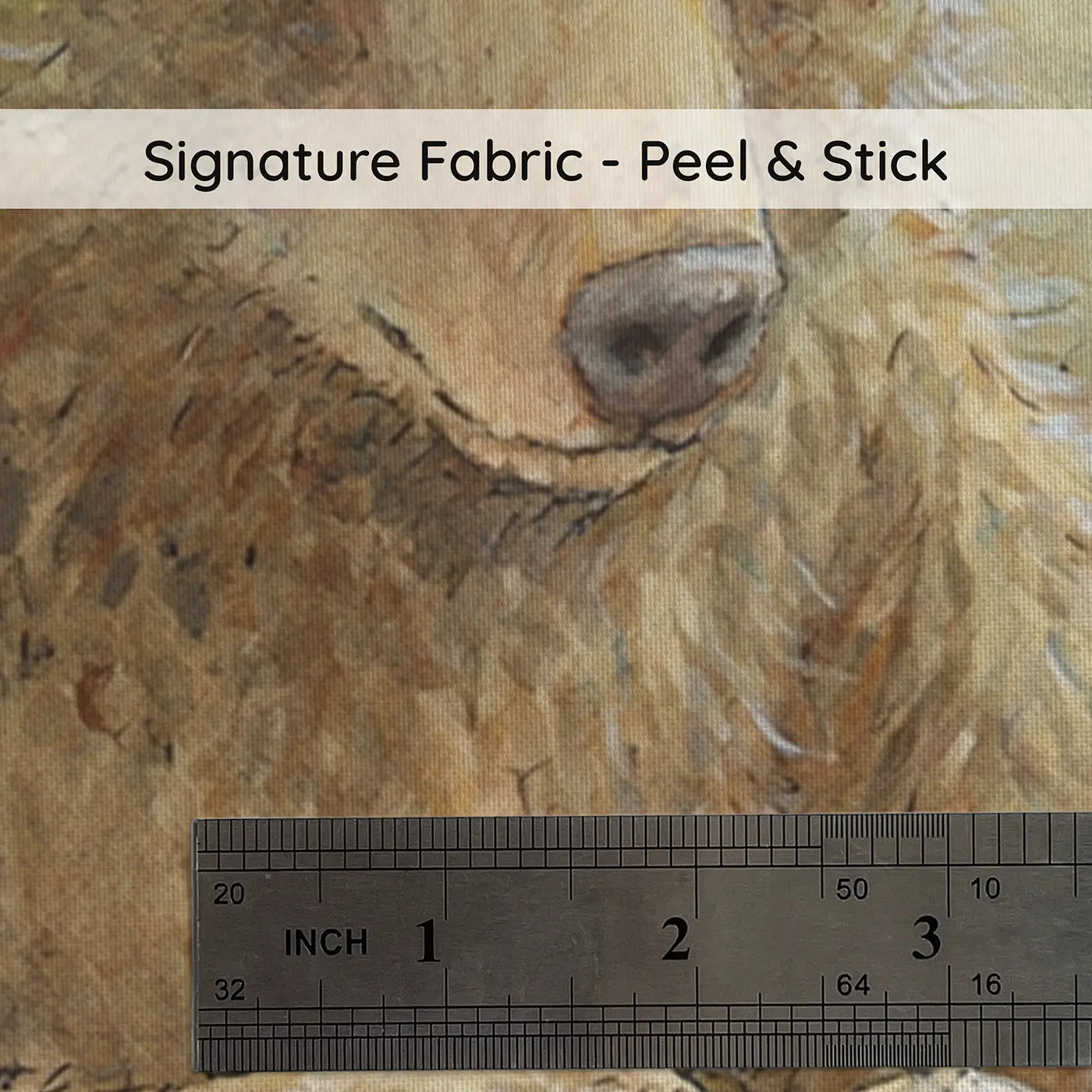 Fabric texture close-up of Bear Tea Party Forest Clearing Wainscoting Wallpaper by Whimsy Tots