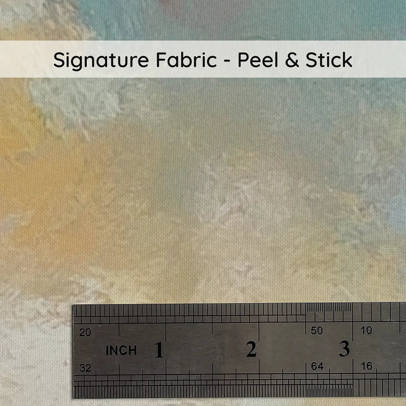 Fabric texture close-up of Pastel Bear Balloon Wobble Wainscoting Wallpaper by Whimsy Tots