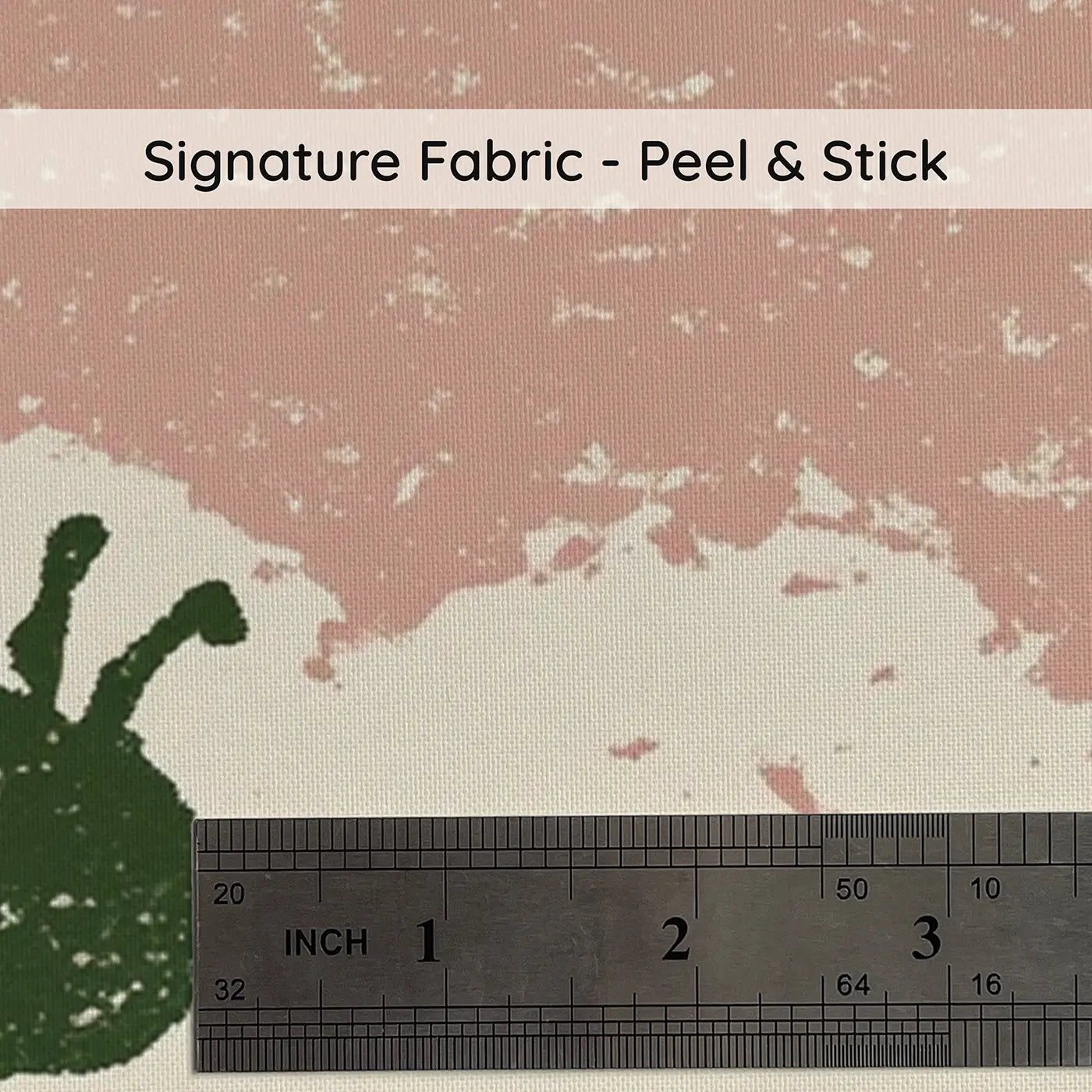 Fabric texture close-up of Block Print Teddy Picnic Band Wainscoting Wallpaper by Whimsy Tots