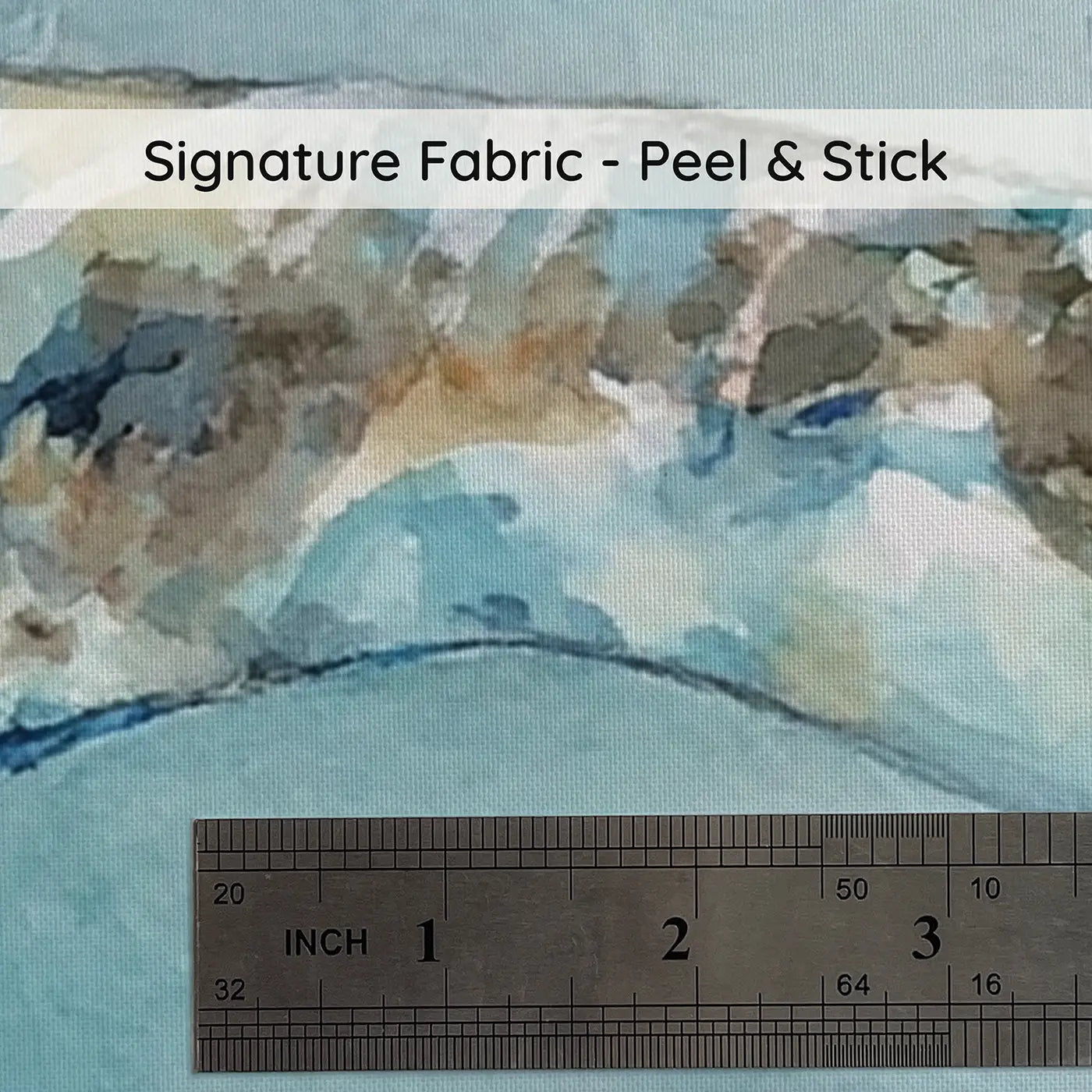 Fabric texture close-up of Ichthyosaurus Coral Garden Wainscoting Wallpaper by Whimsy Tots