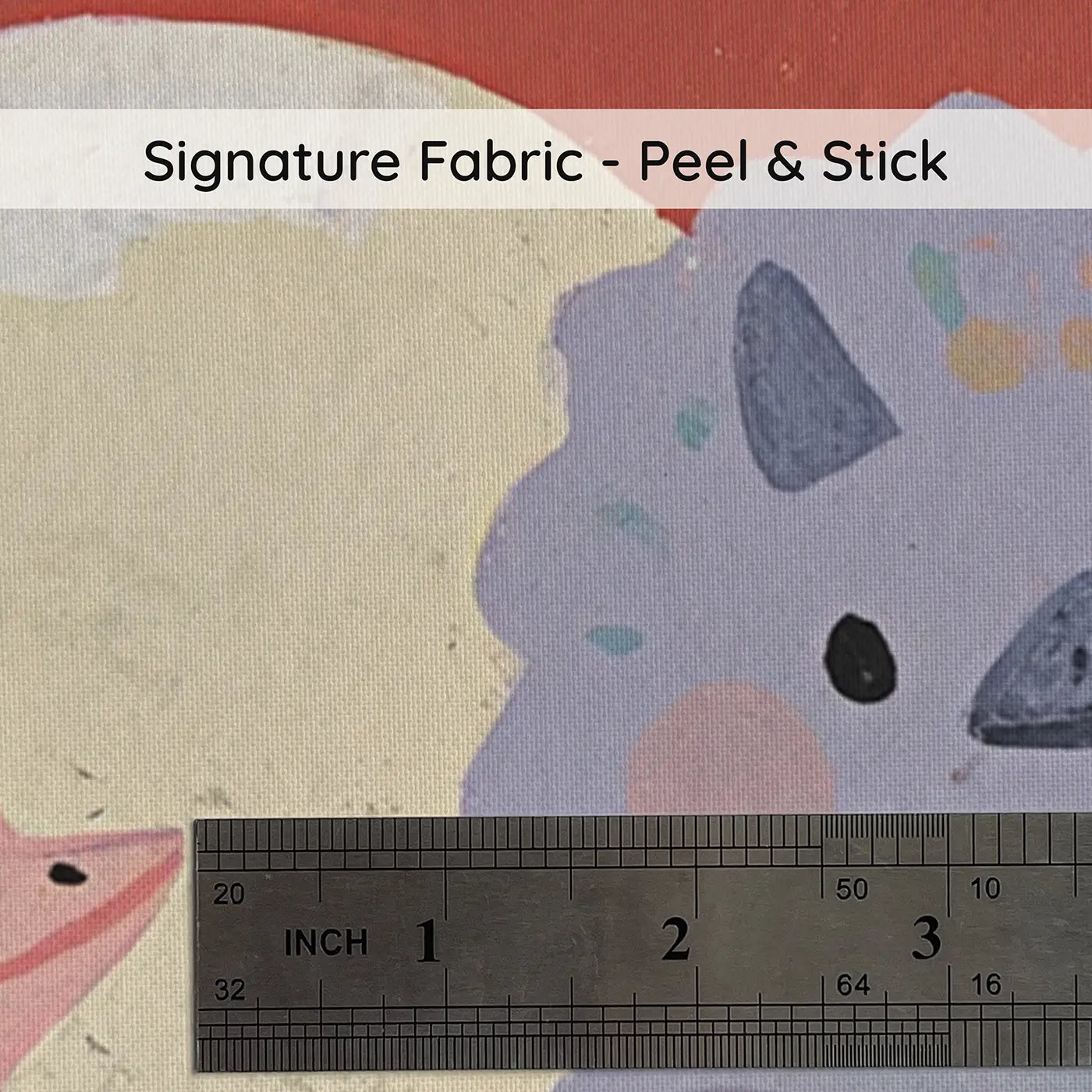 Fabric texture close-up of Graphic Baby Dino Hatch Joy Wainscoting Wallpaper by Whimsy Tots