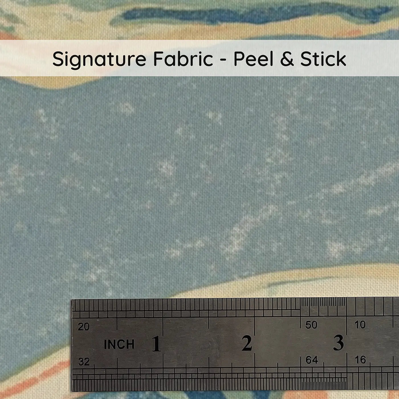 Fabric texture close-up of Carved Plesiosaurus Wave Wainscoting Wallpaper by Whimsy Tots