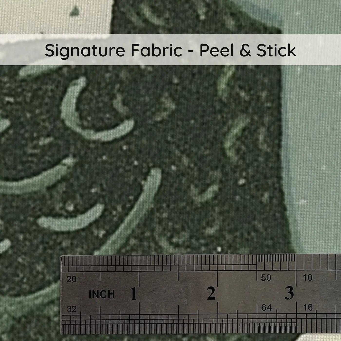 Fabric texture close-up of Carved Toucan Rainforest Wainscoting Wallpaper by Whimsy Tots