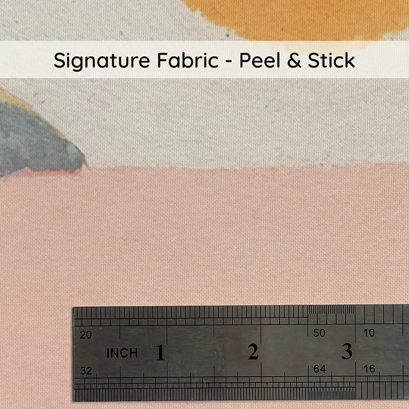 Fabric texture close-up of Graphic Tractor Field Wainscoting Wallpaper by Whimsy Tots