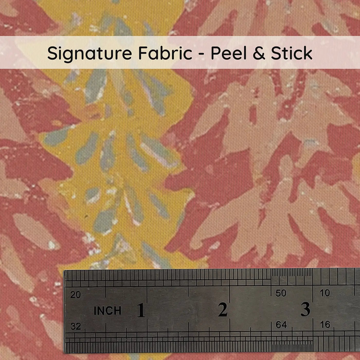 Fabric texture close-up of Block Print School Bus Country Wainscoting Wallpaper by Whimsy Tots