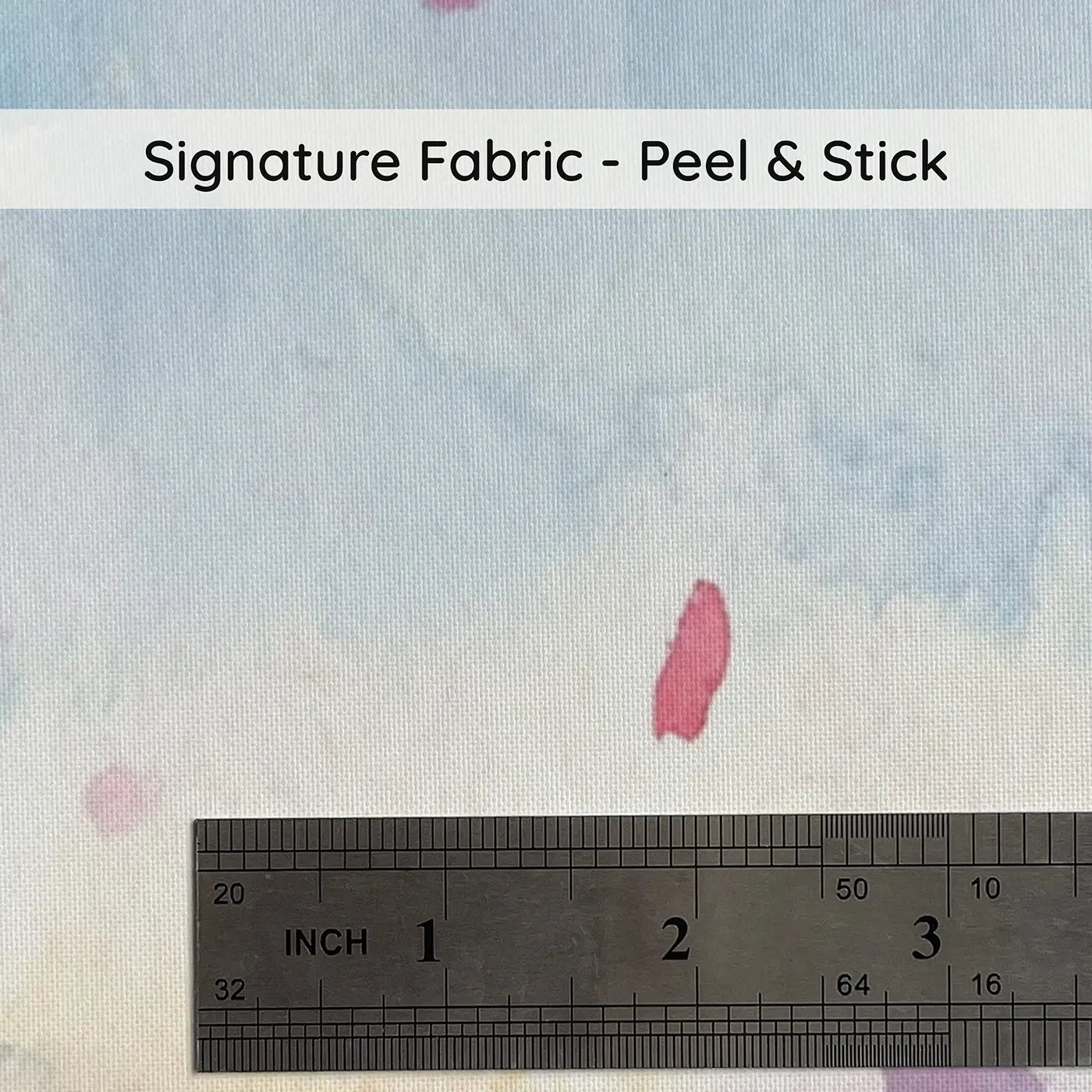 Fabric texture close-up of Balloon Cherry Blossom Sky Wainscoting Wallpaper by Whimsy Tots