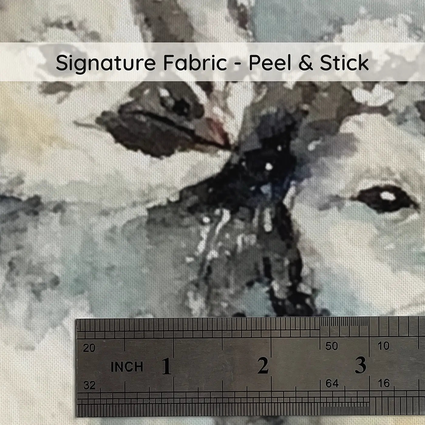 Fabric texture close-up of Penguin Family Huddle Soft Wainscoting Wallpaper by Whimsy Tots