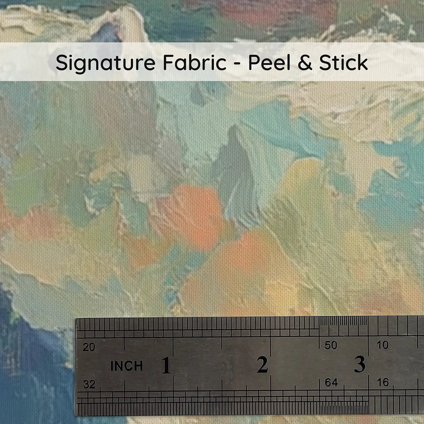 Fabric texture close-up of Polar Bear Aurora Ridge Wainscoting Wallpaper by Whimsy Tots