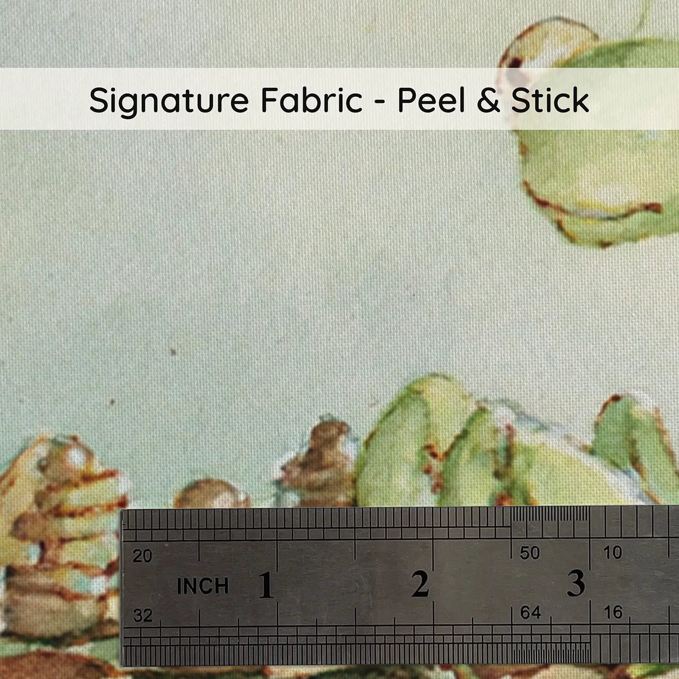 Fabric texture close-up of Praying Mantis Chess Game Wainscoting Wallpaper by Whimsy Tots