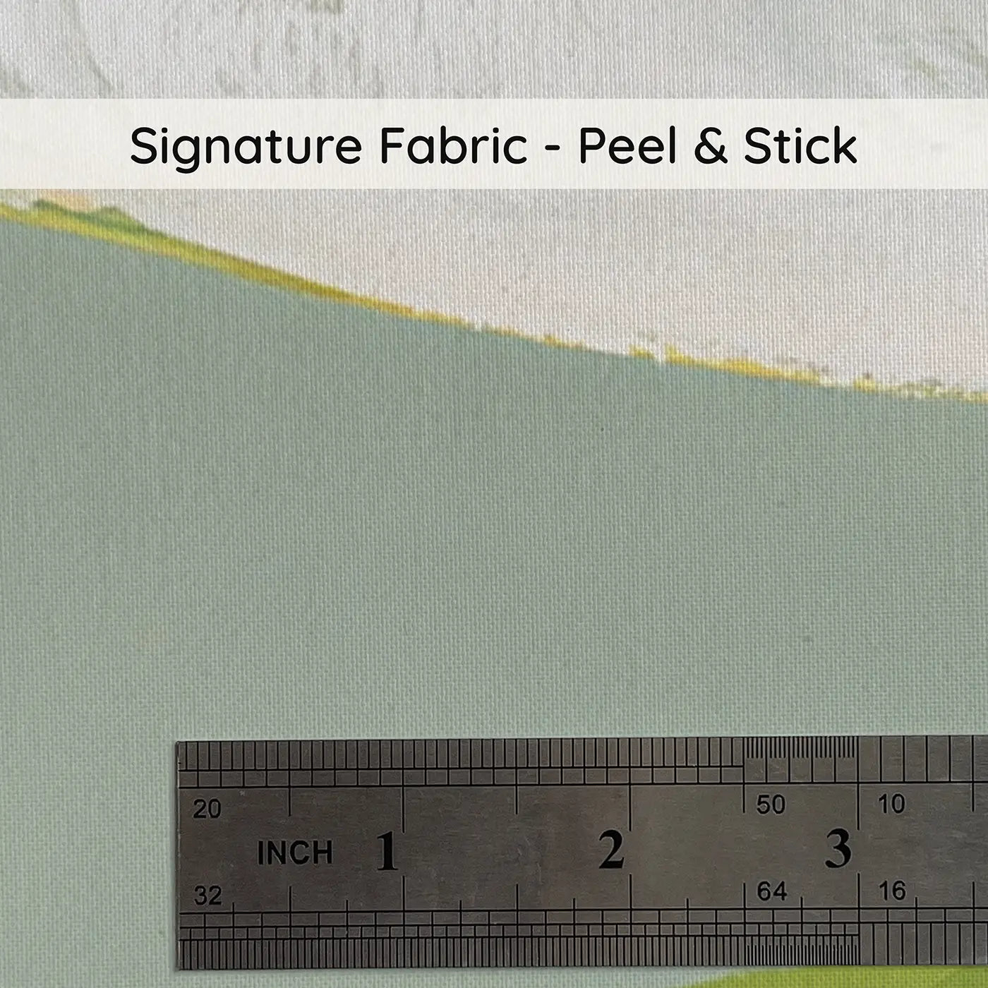 Fabric texture close-up of Flat Grasshopper Meadow Wainscoting Wallpaper by Whimsy Tots