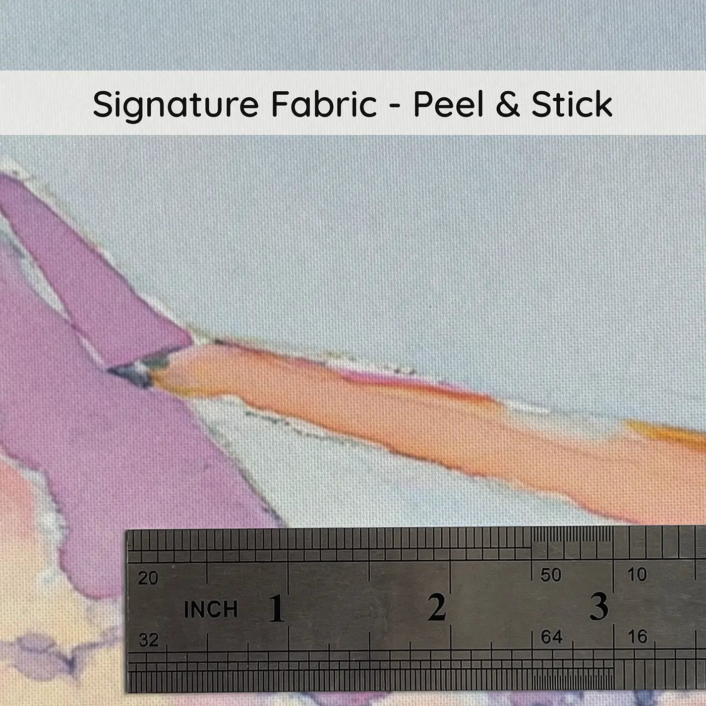 Fabric texture close-up of Jet Plane Sunrise Wing View Wainscoting Wallpaper by Whimsy Tots
