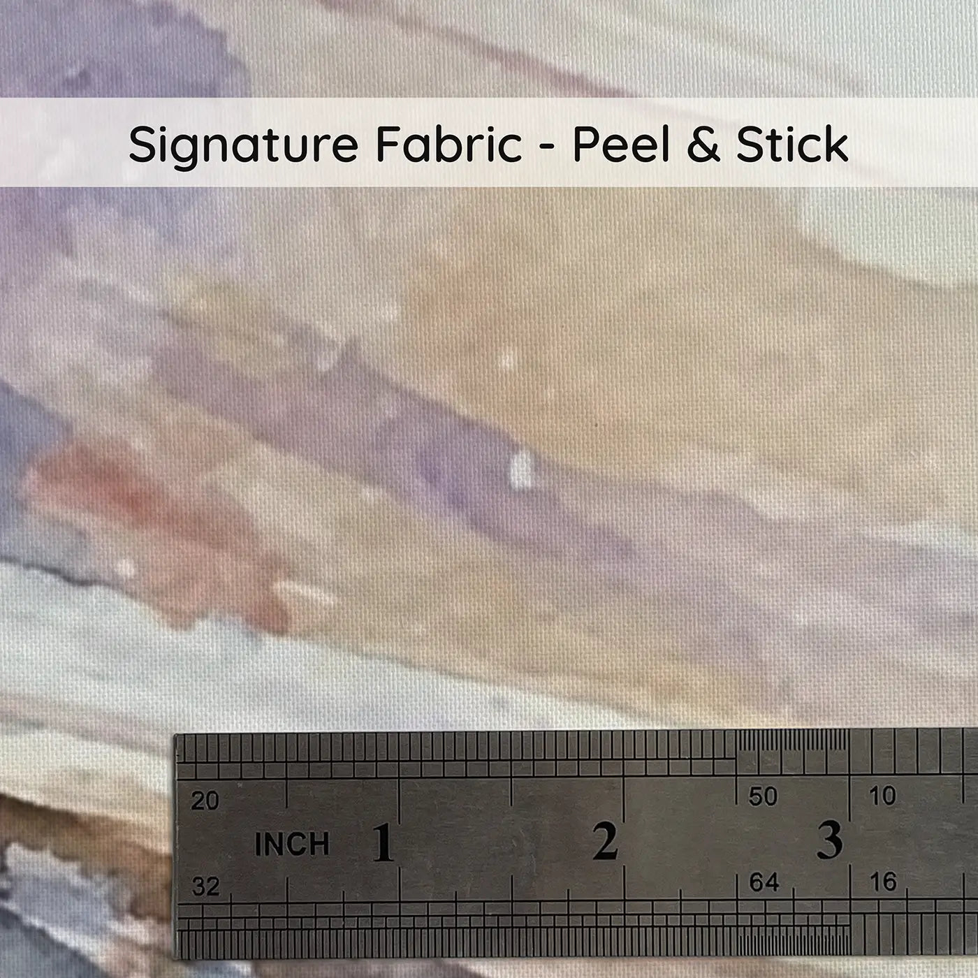Fabric texture close-up of Saturn Ring Dance Soft Wainscoting Wallpaper by Whimsy Tots