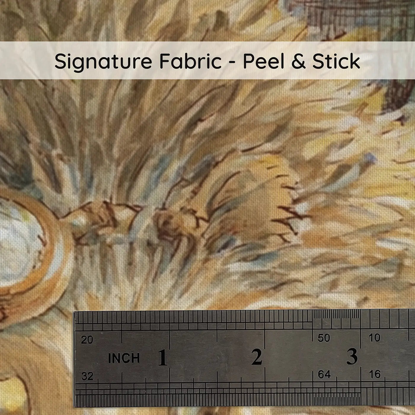 Fabric texture close-up of Star Mapper Hedgehog Desk Wainscoting Wallpaper by Whimsy Tots