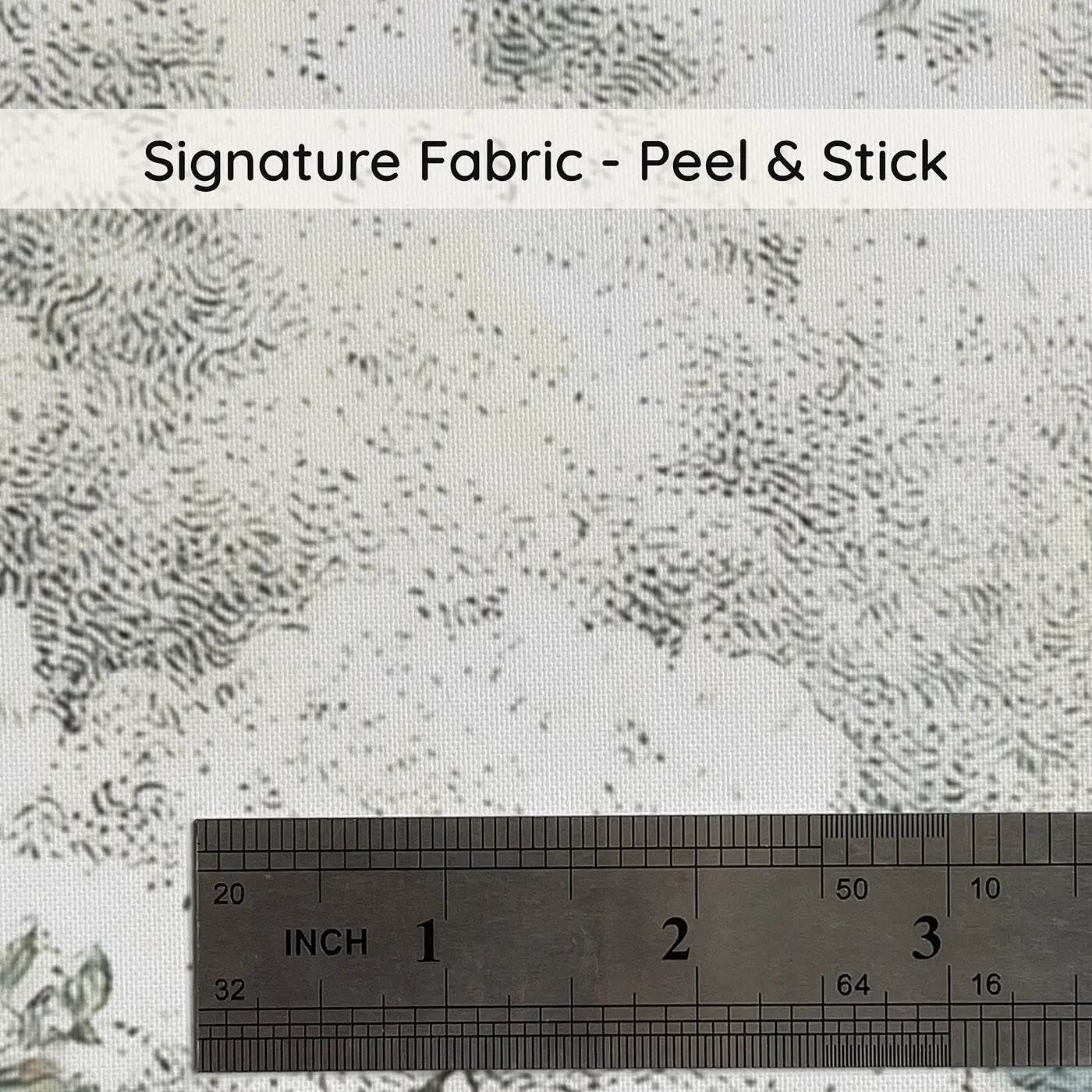 Fabric texture close-up of Saturn Botanical Cascade Wainscoting Wallpaper by Whimsy Tots